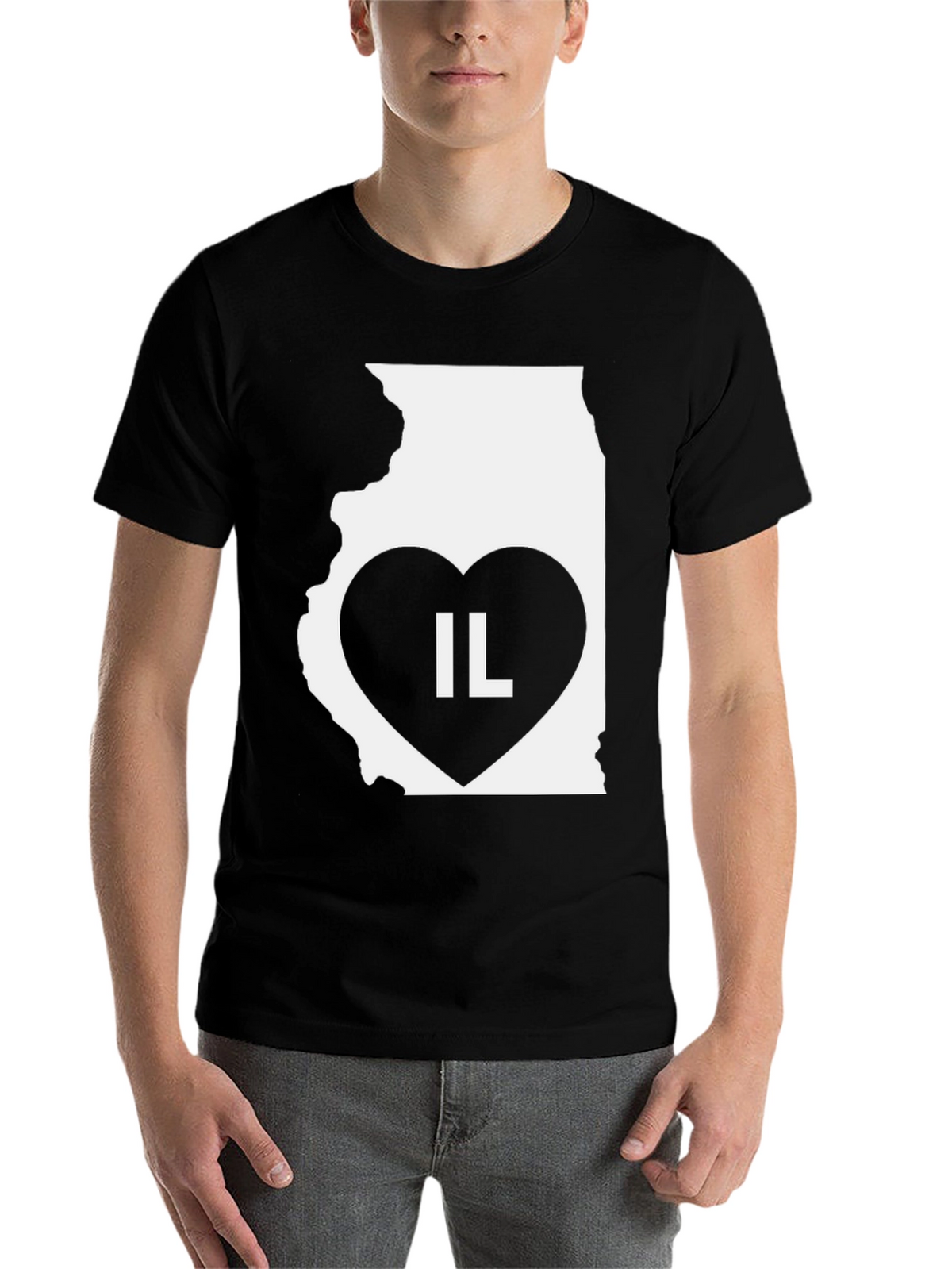 IL State Heart T-Shirt - Illinois Pride!