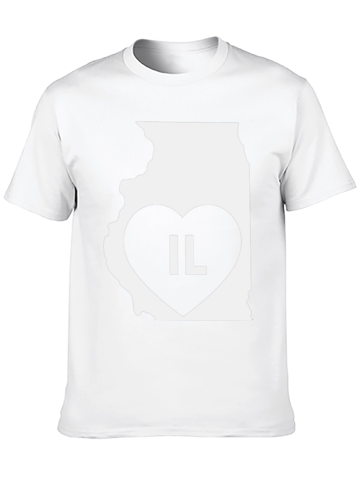 IL State Heart T-Shirt - Illinois Pride!