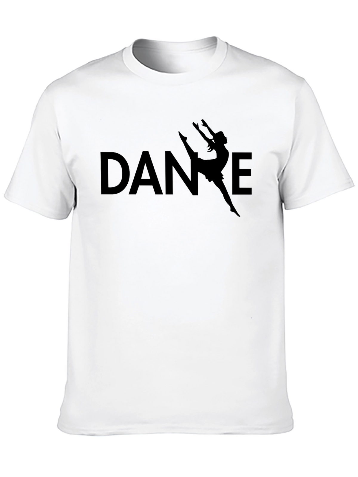 Dance Silhouette T-Shirt - Black Cotton Tee