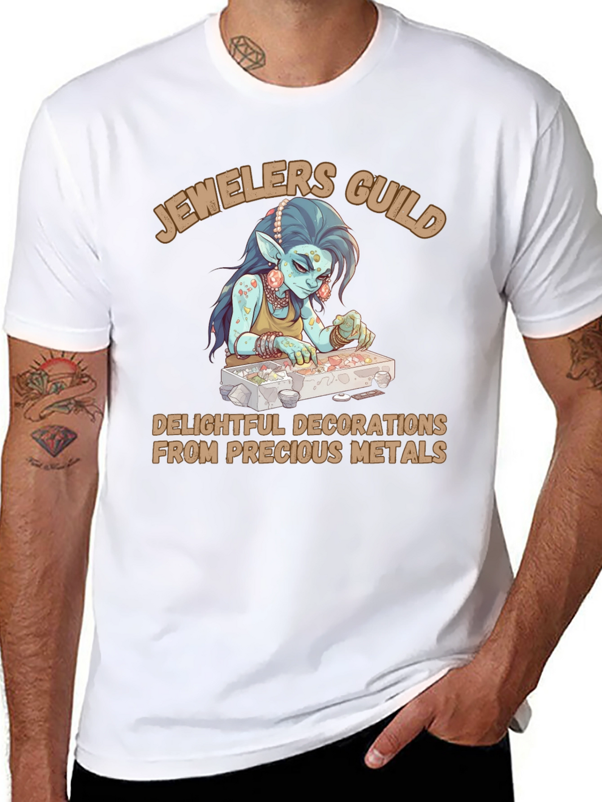 Jewelers Guild T-Shirt - Precious Metals Design
