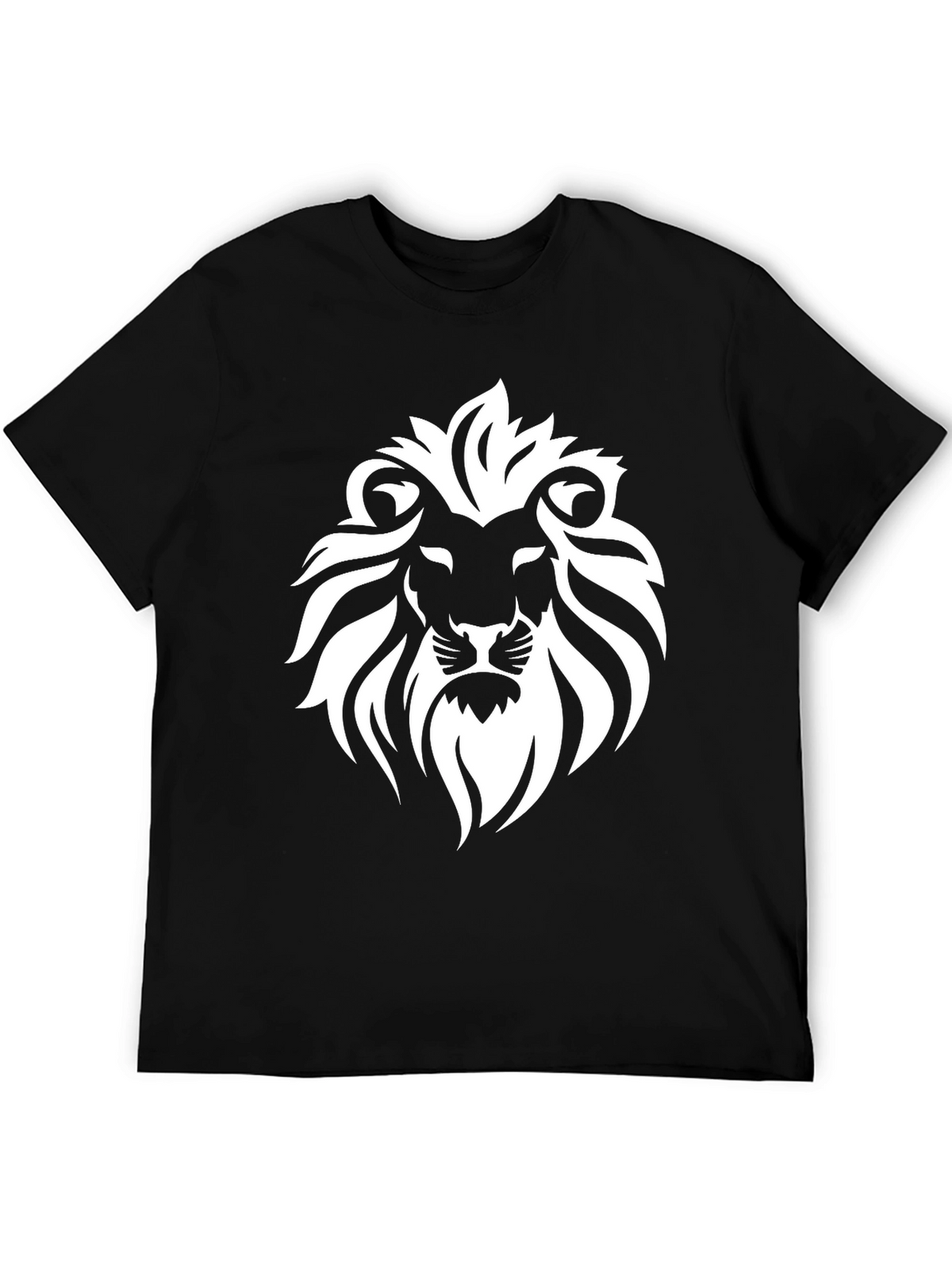 Lion Graphic Black T-Shirt - Mens Fashion