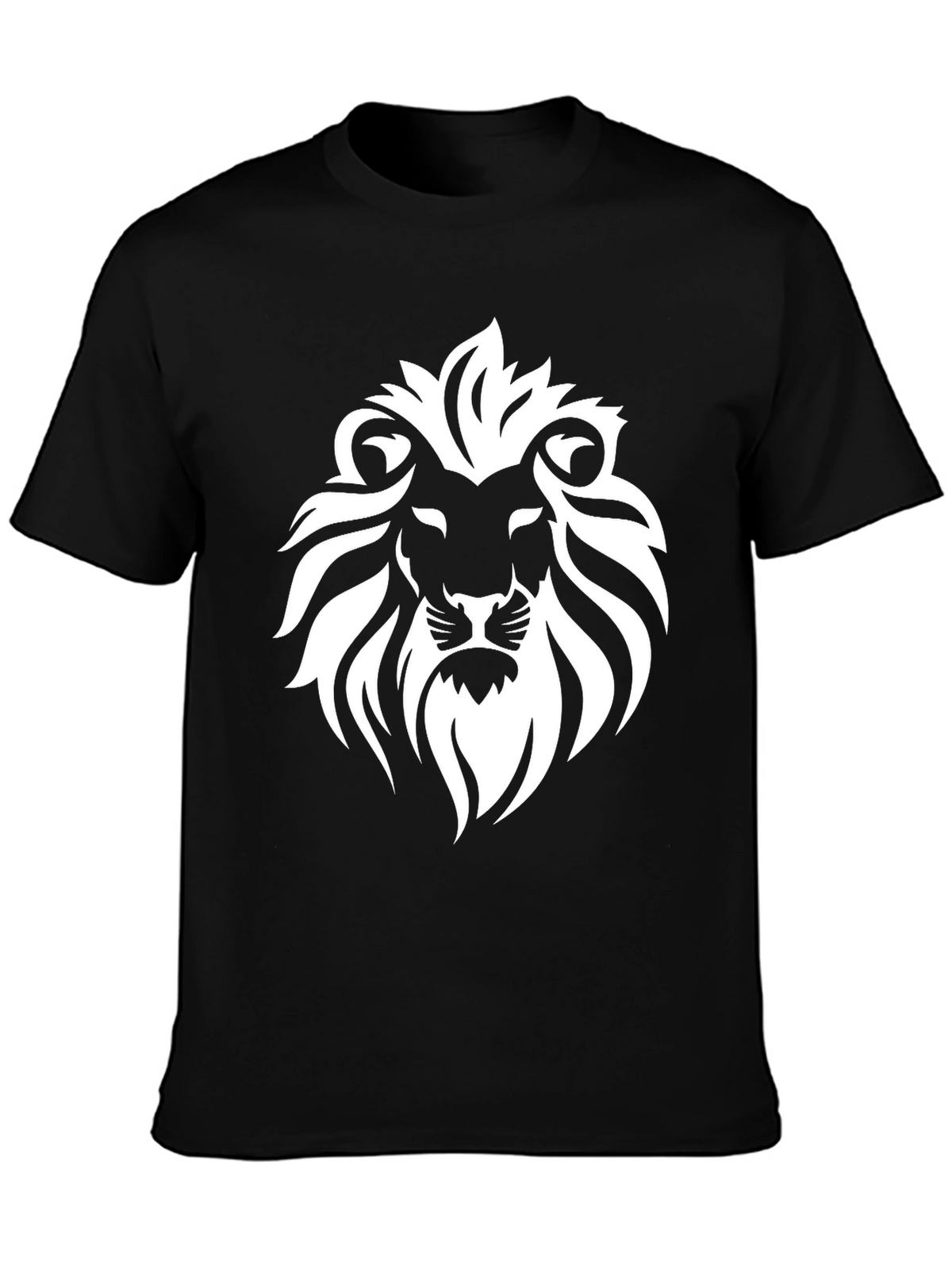 Lion Graphic Black T-Shirt - Mens Fashion