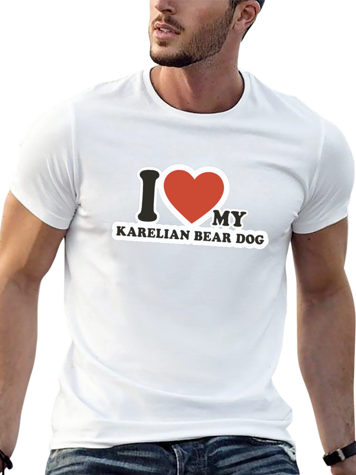 I Love My Karelian Bear Dog T-Shirt