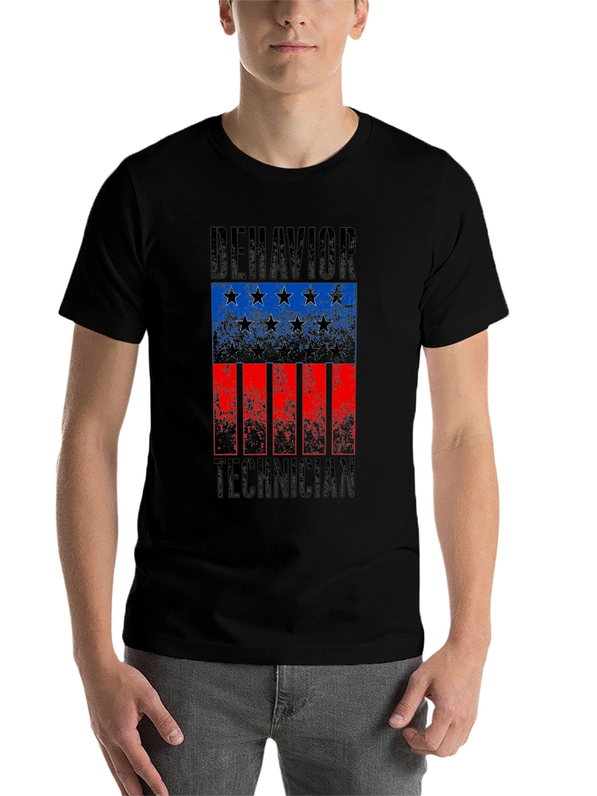 Behavior Technician Flag Graphic Tee