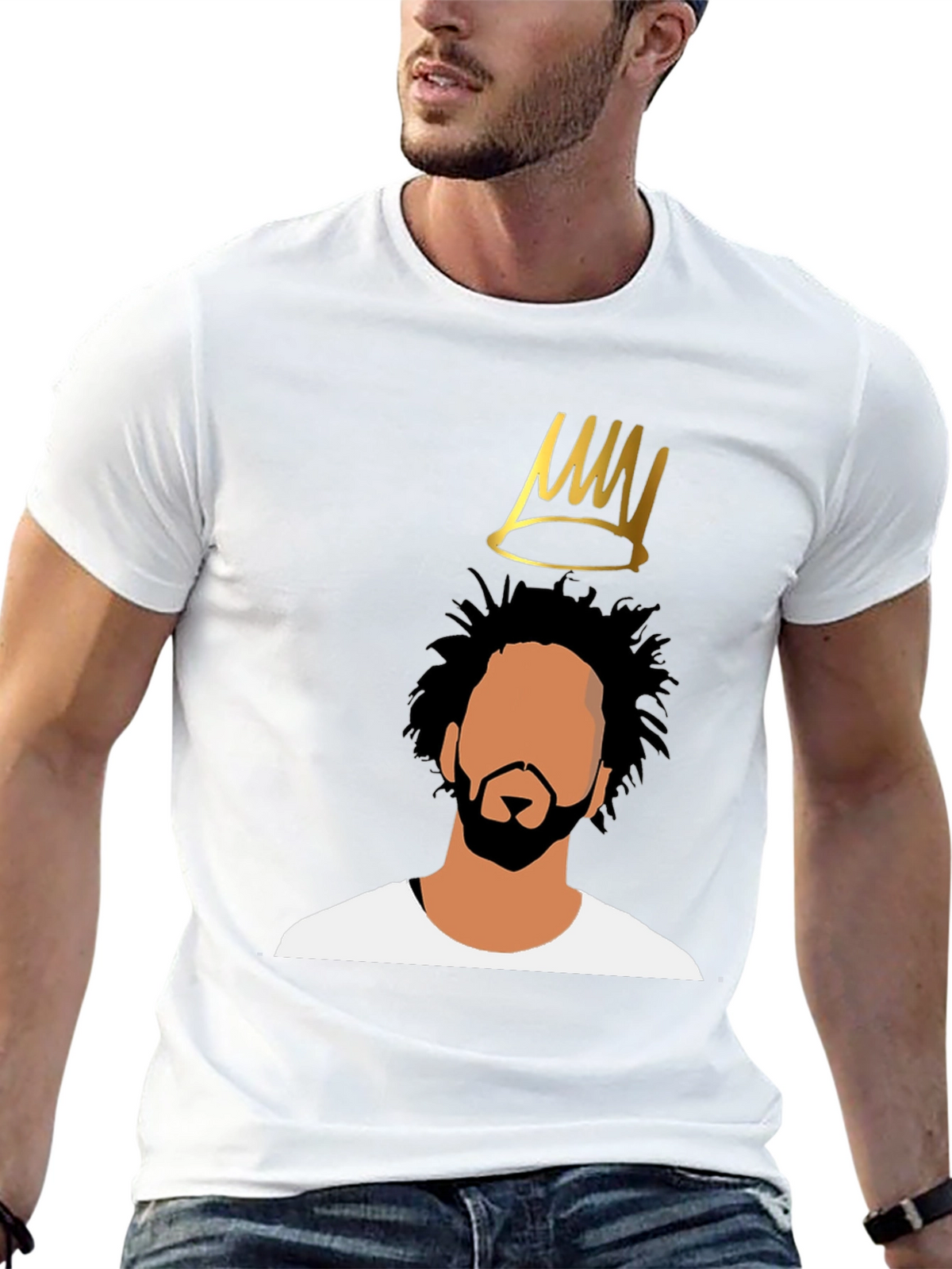 J Cole Crown Graphic Black T-Shirt