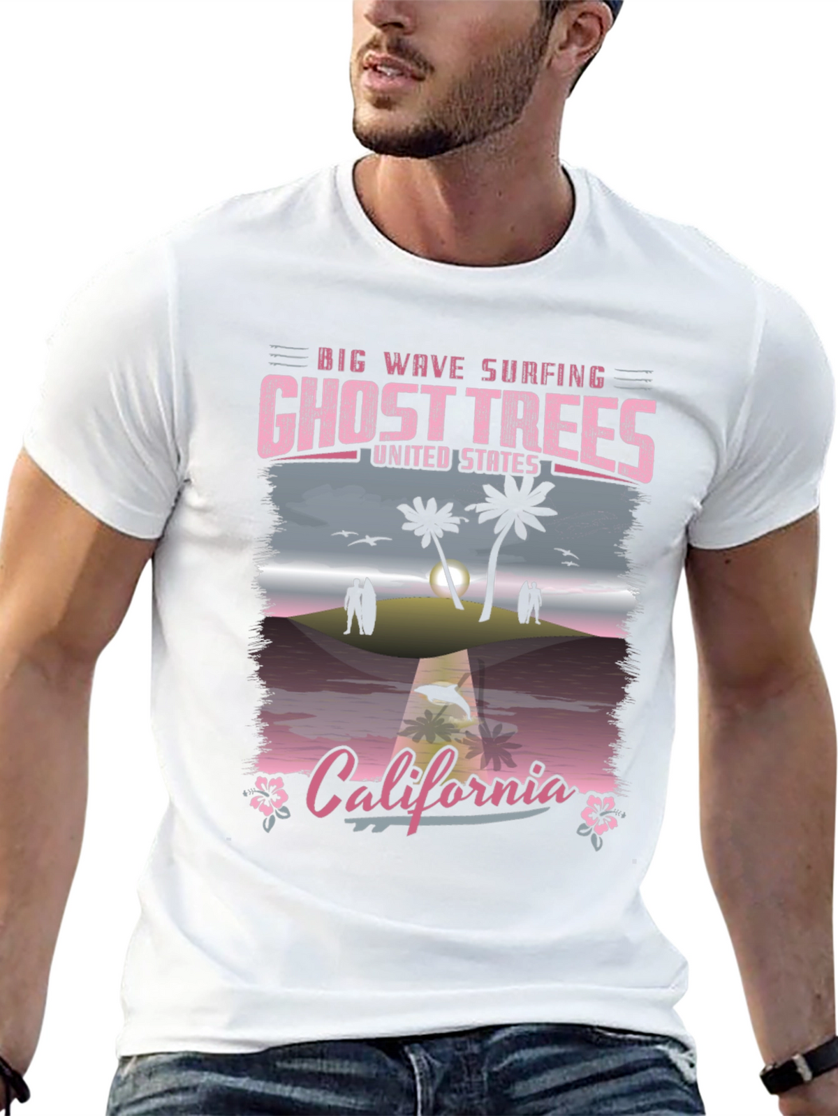 Ghost Trees California Surfing T-Shirt