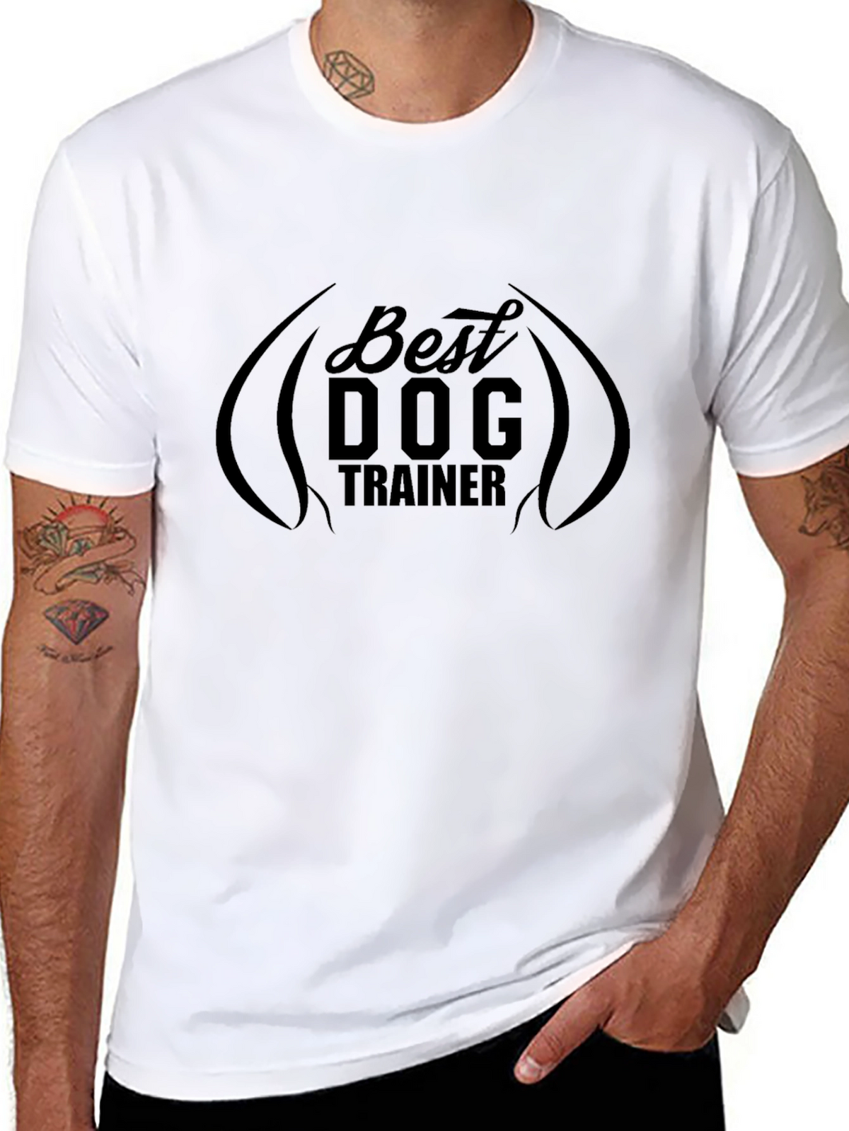 Best Dog Trainer Black T-Shirt