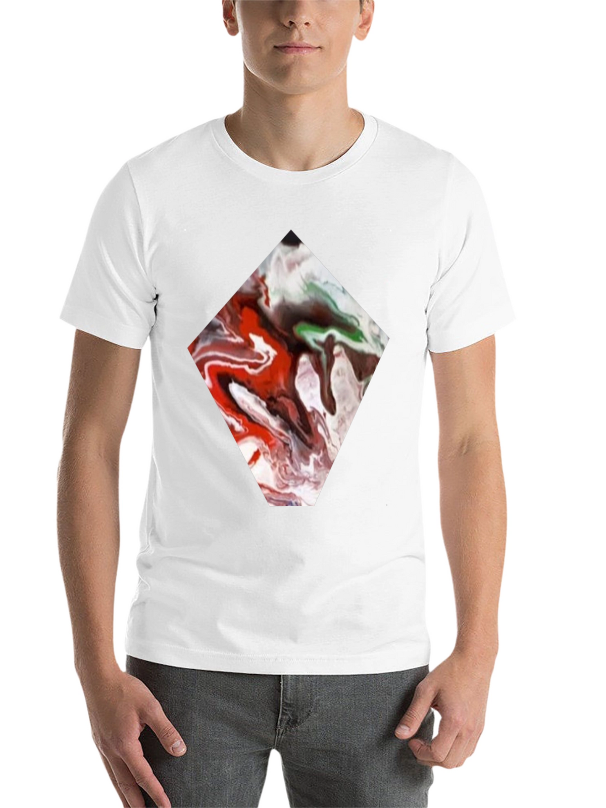 Abstract Diamond Tee - Unique Graphic Print