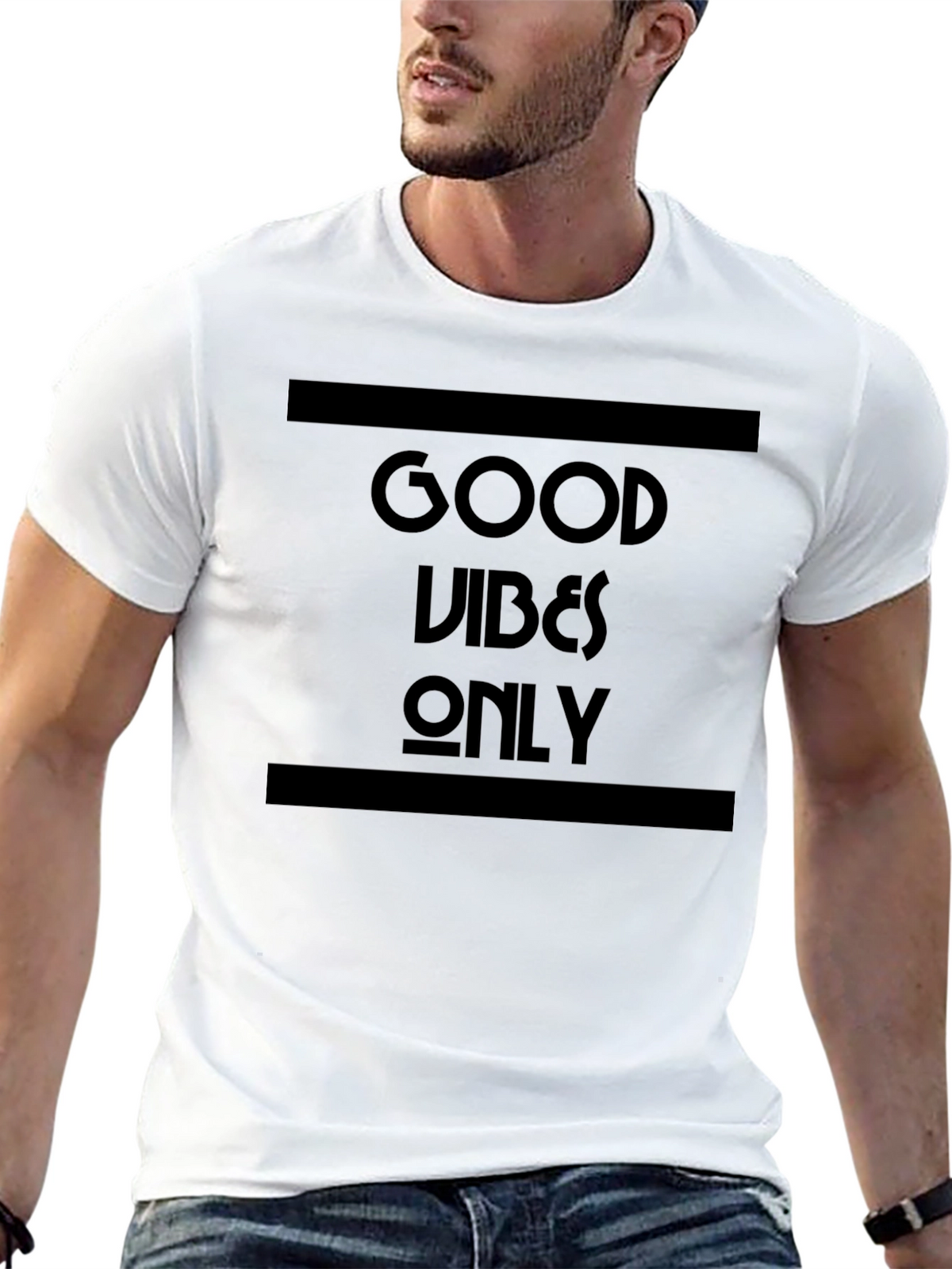 Good Vibes Only Graphic T-Shirt - Black