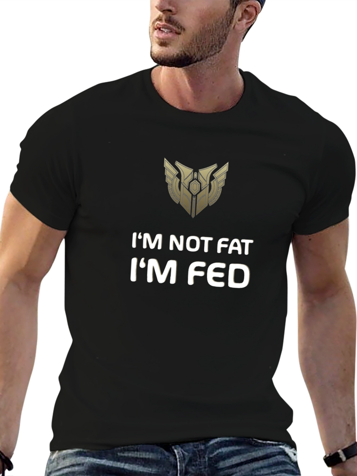 Im Not Fat Im Fed Graphic Tee
