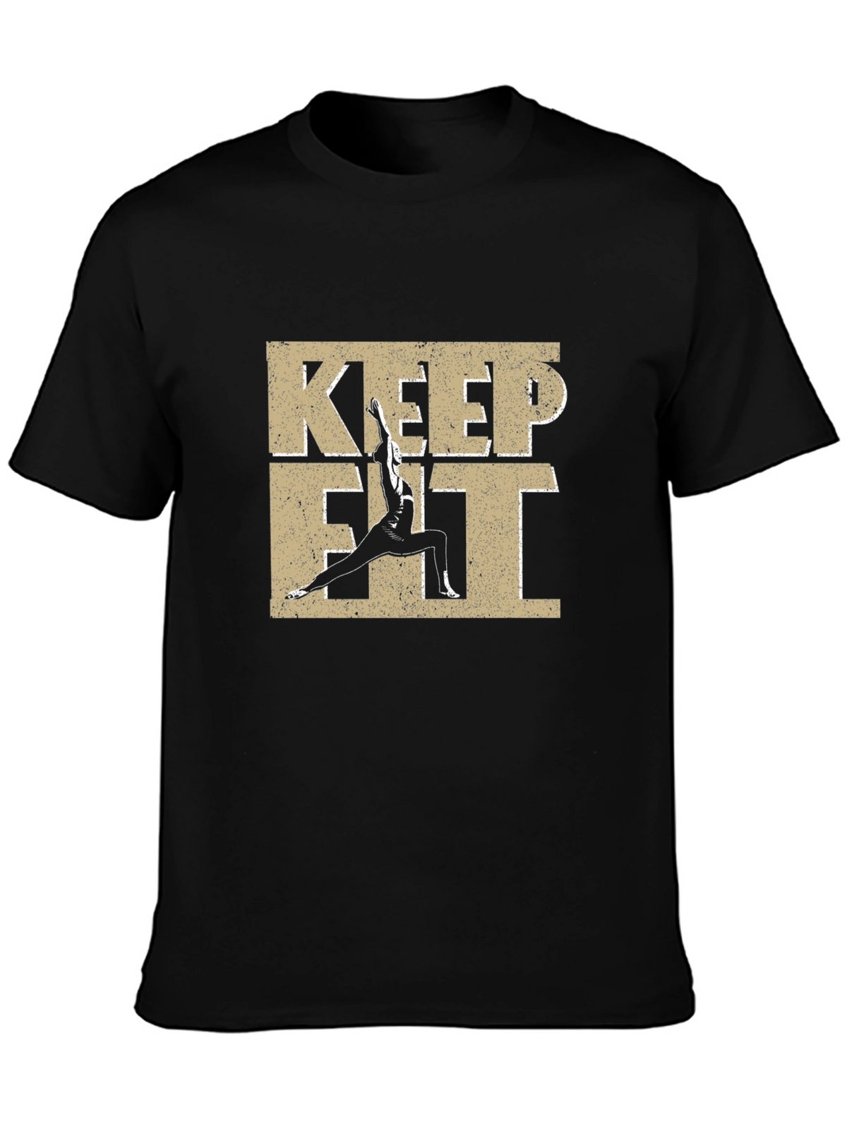 Keep Fit Graphic T-Shirt - Motivational Workout Tee