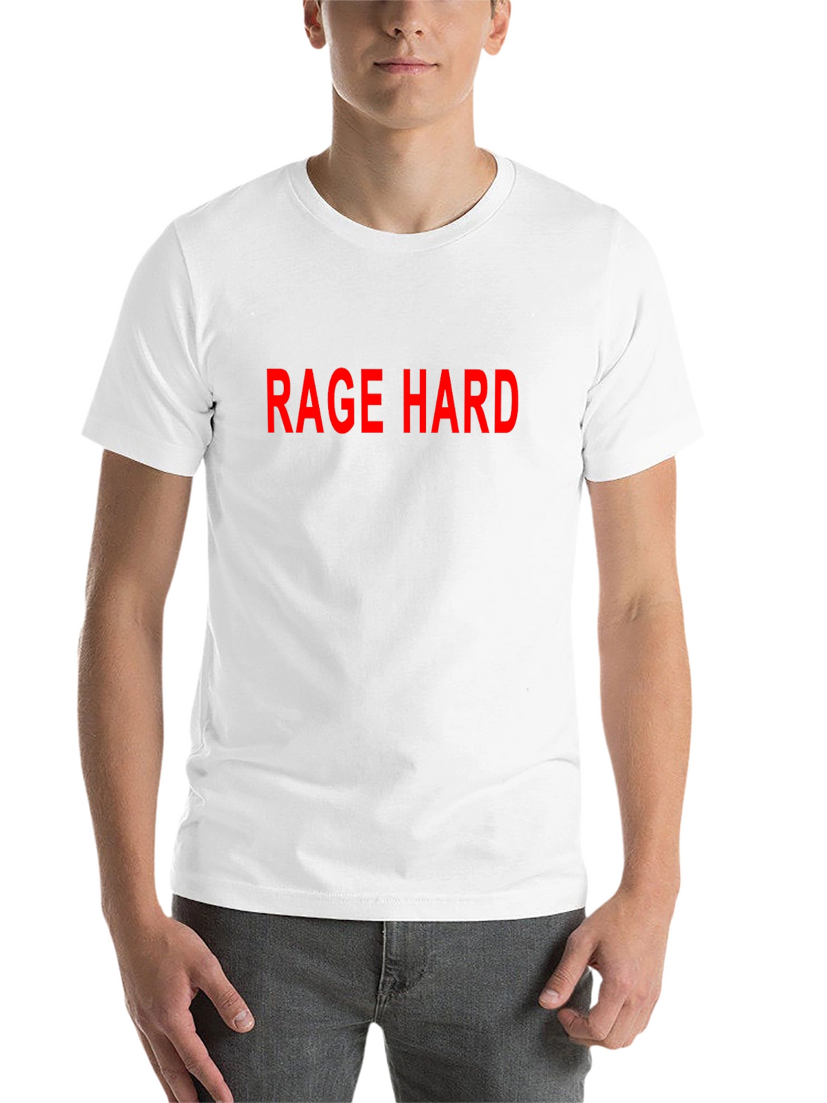 Rage Hard Black Cotton Graphic Tee