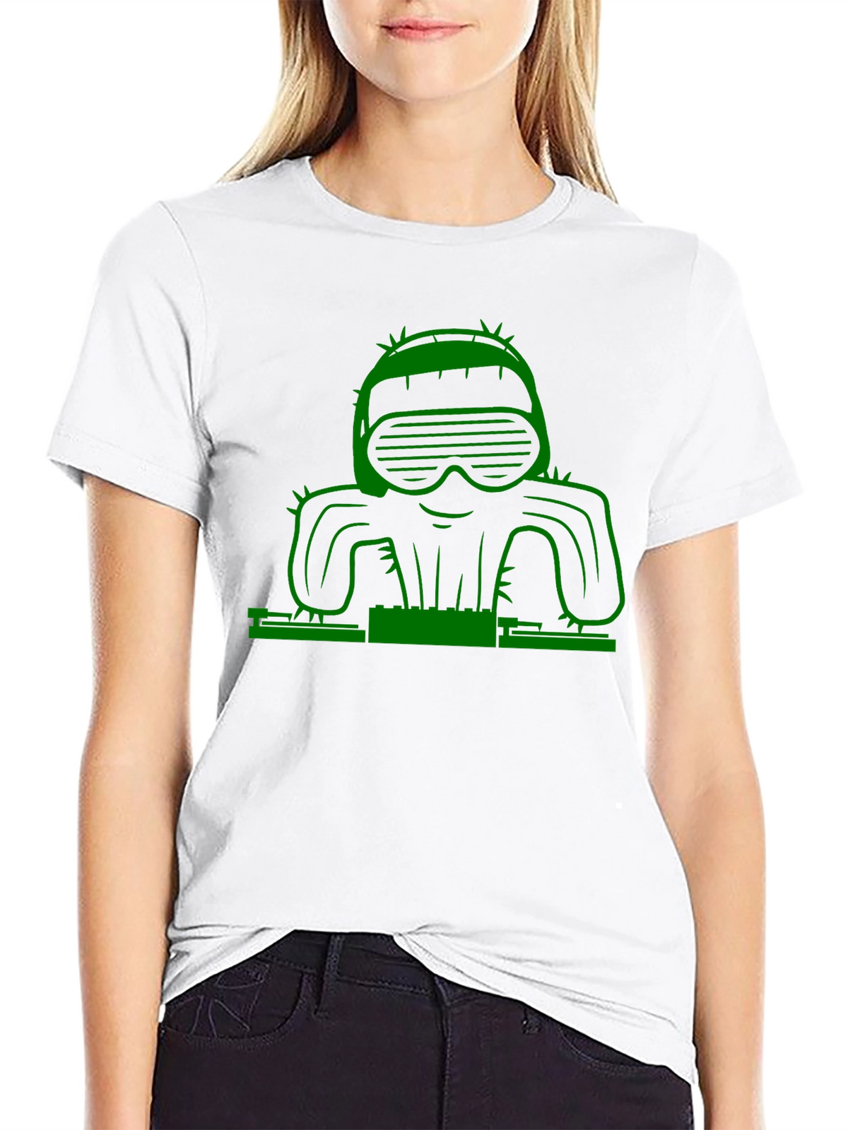 DJ Cactus Graphic T-Shirt - Cool & Unique Design