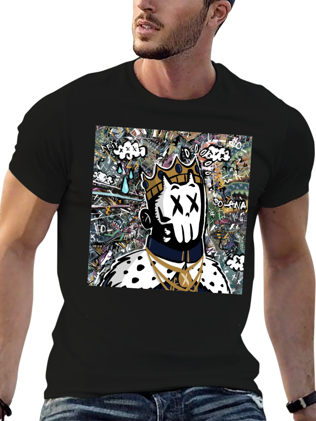 Graffiti King Black T-Shirt