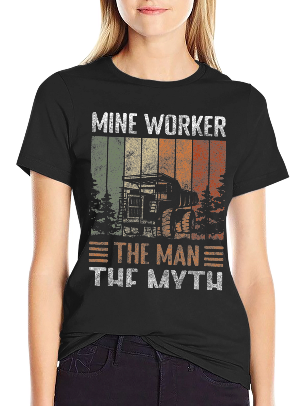 Mine Worker T-Shirt - The Man The Myth