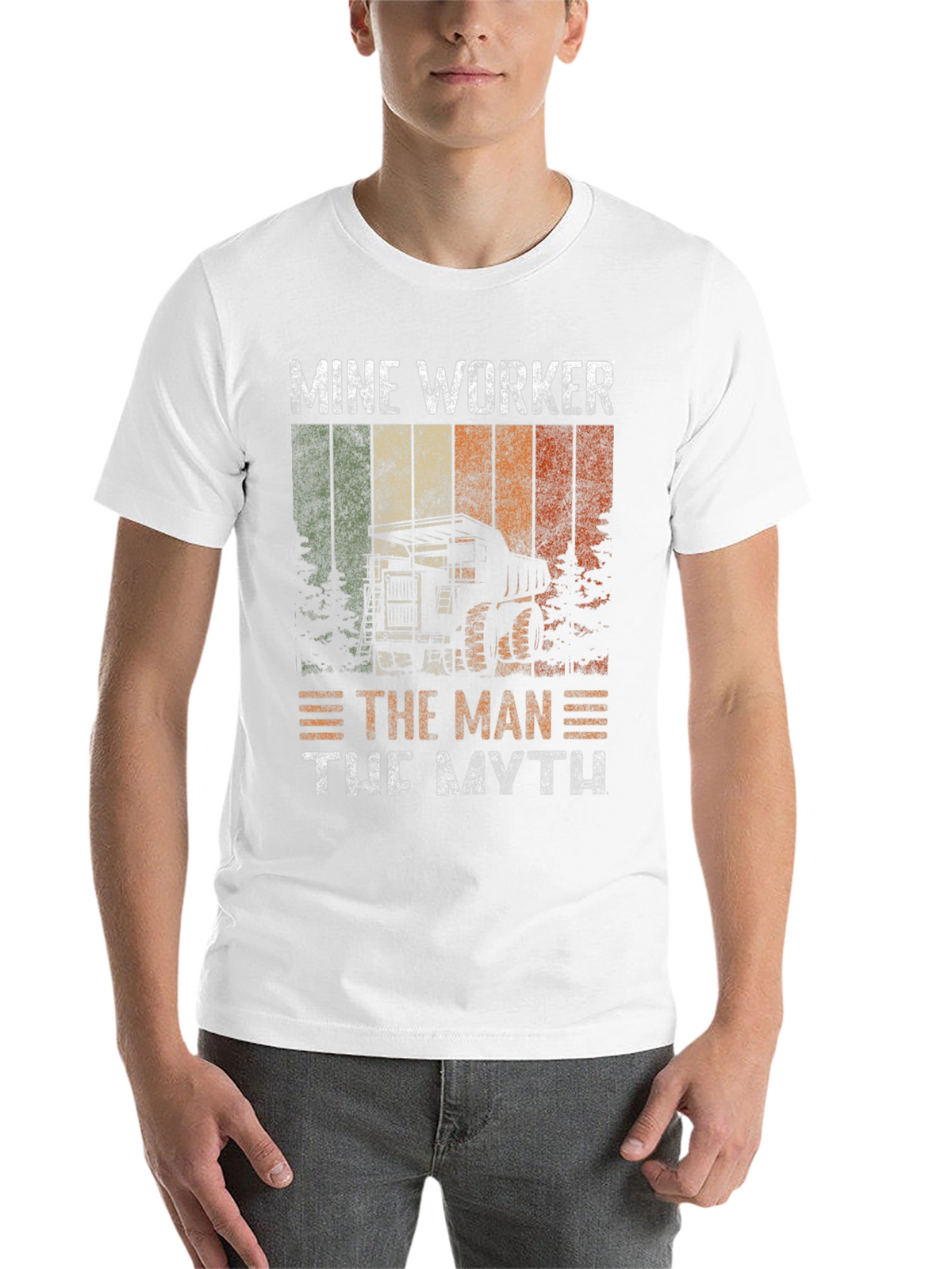 Mine Worker T-Shirt - The Man The Myth