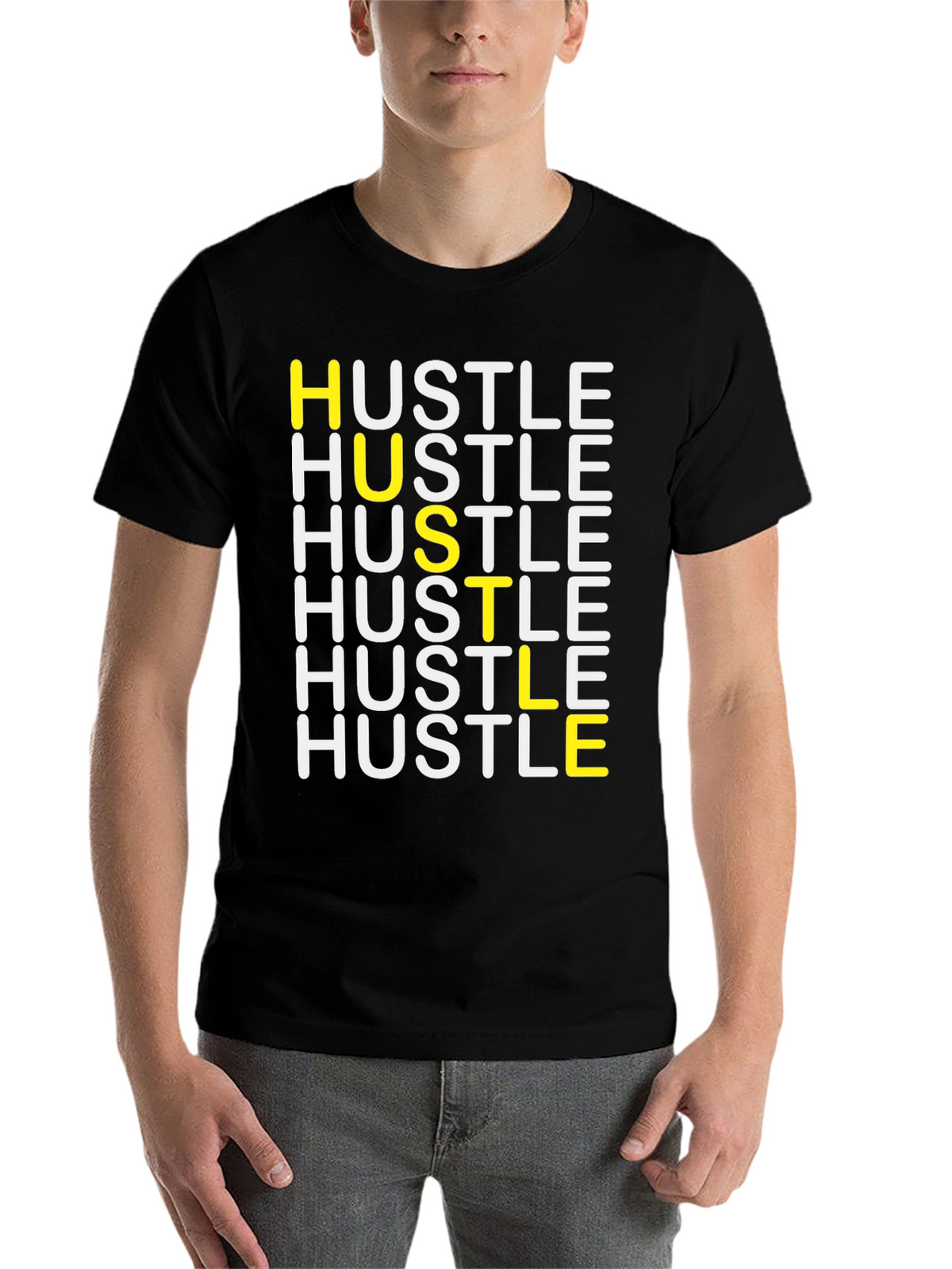 HUSTLE Graphic Tee - Stylish Motivation