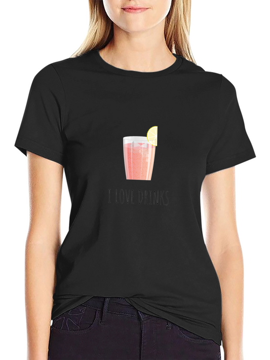 I Love Drinks Graphic T-Shirt