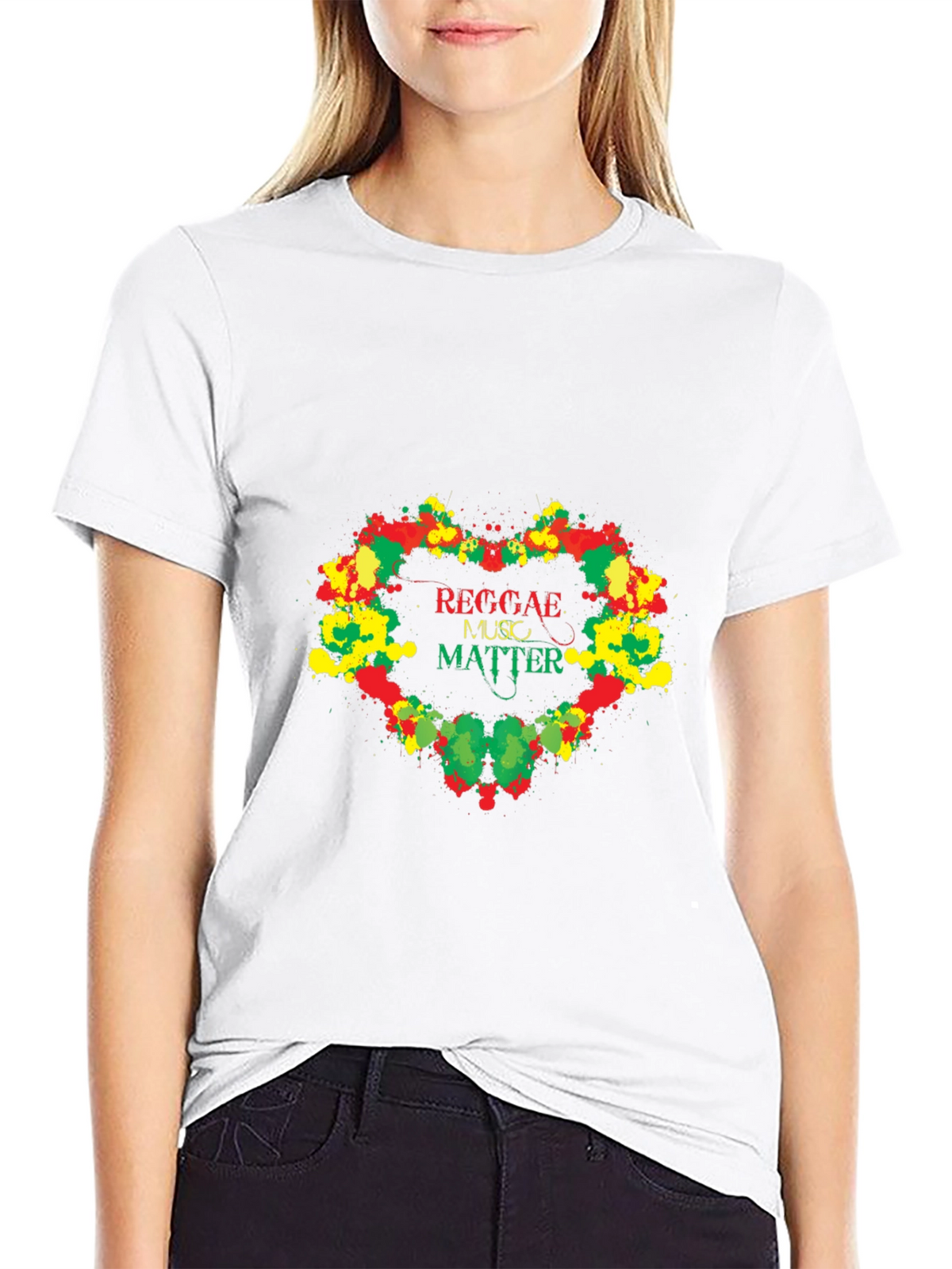 Reggae Music Matter Graphic T-Shirt - Black