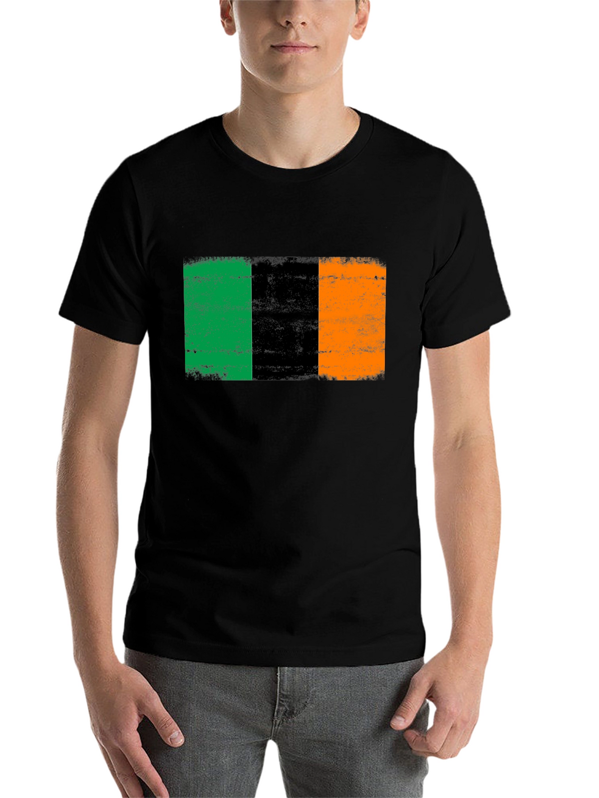 Irish Flag Graphic Tee - Black T-Shirt