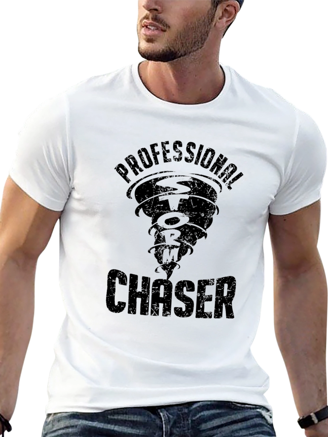 Professional Storm Chaser Black T-Shirt