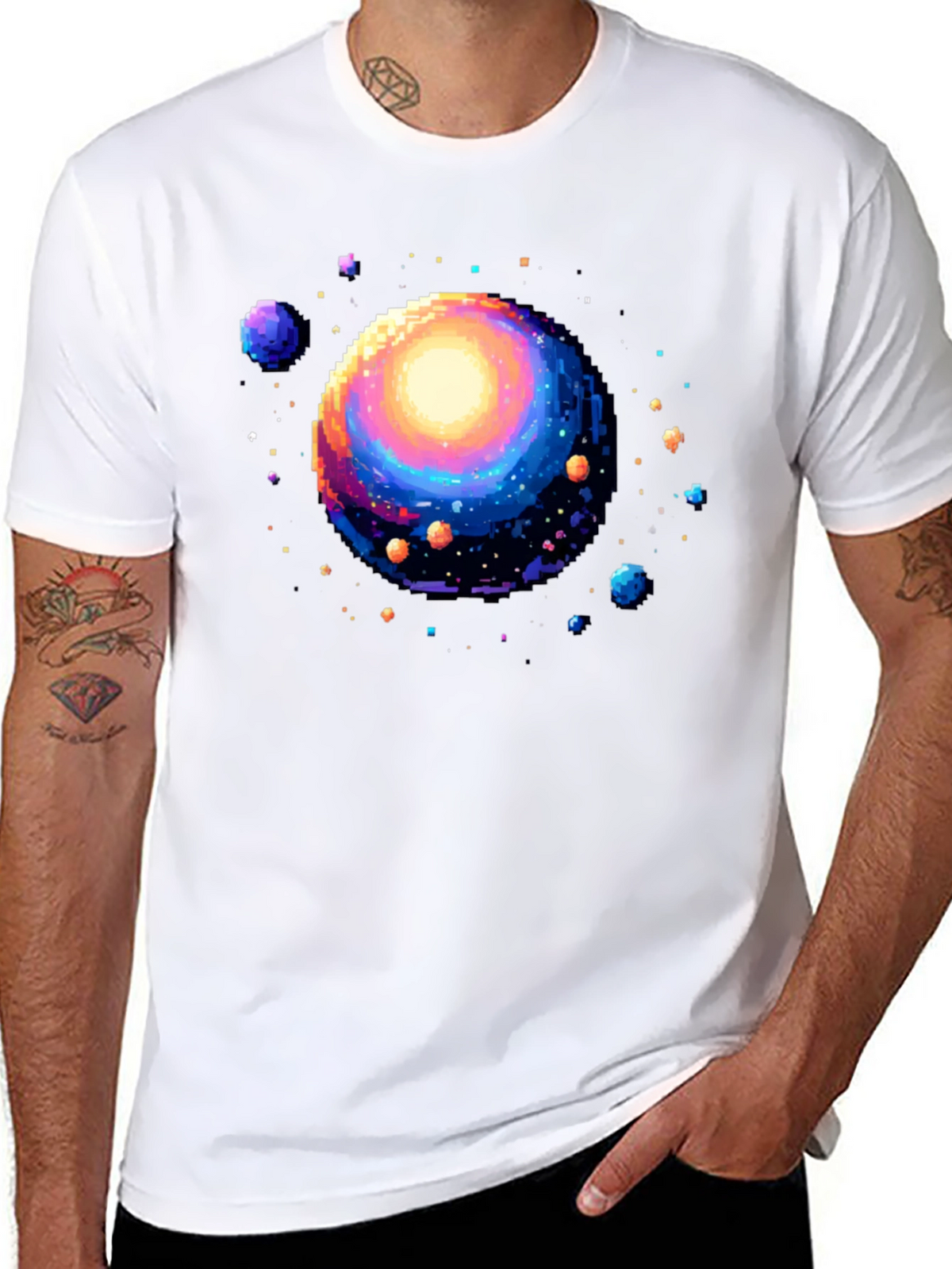 Pixel Universe Black T-Shirt