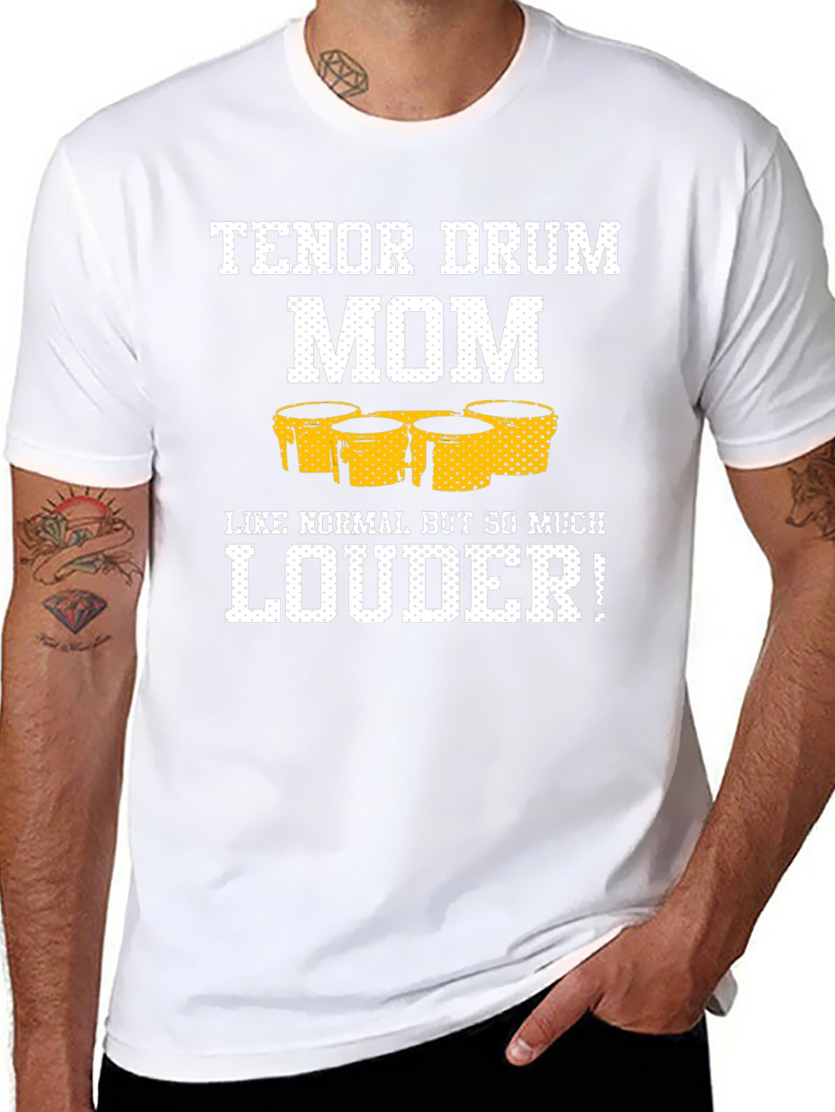 Tenor Drum Mom T-Shirt - Loud and Proud