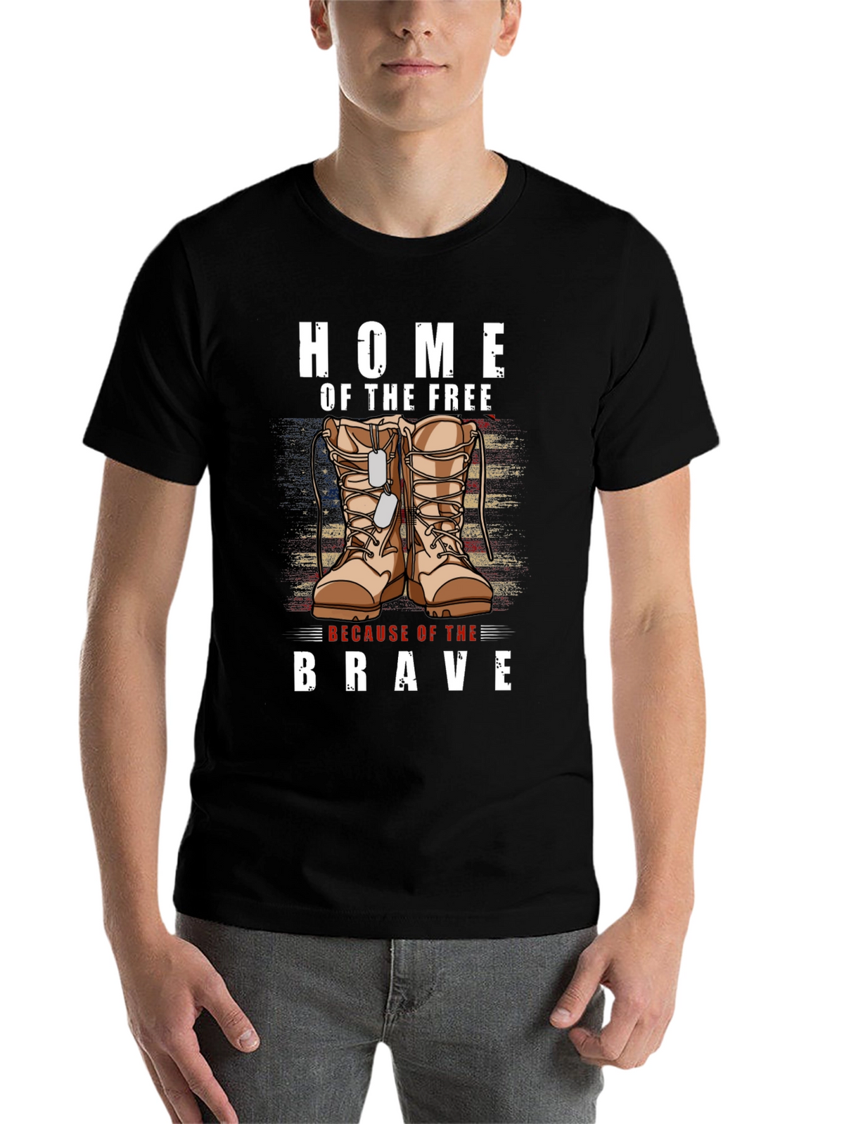 Home of the Free - Patriotic Graphic T-Shirt