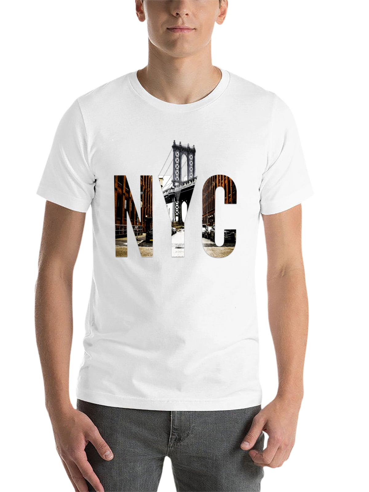 NYC Bridge Graphic T-Shirt