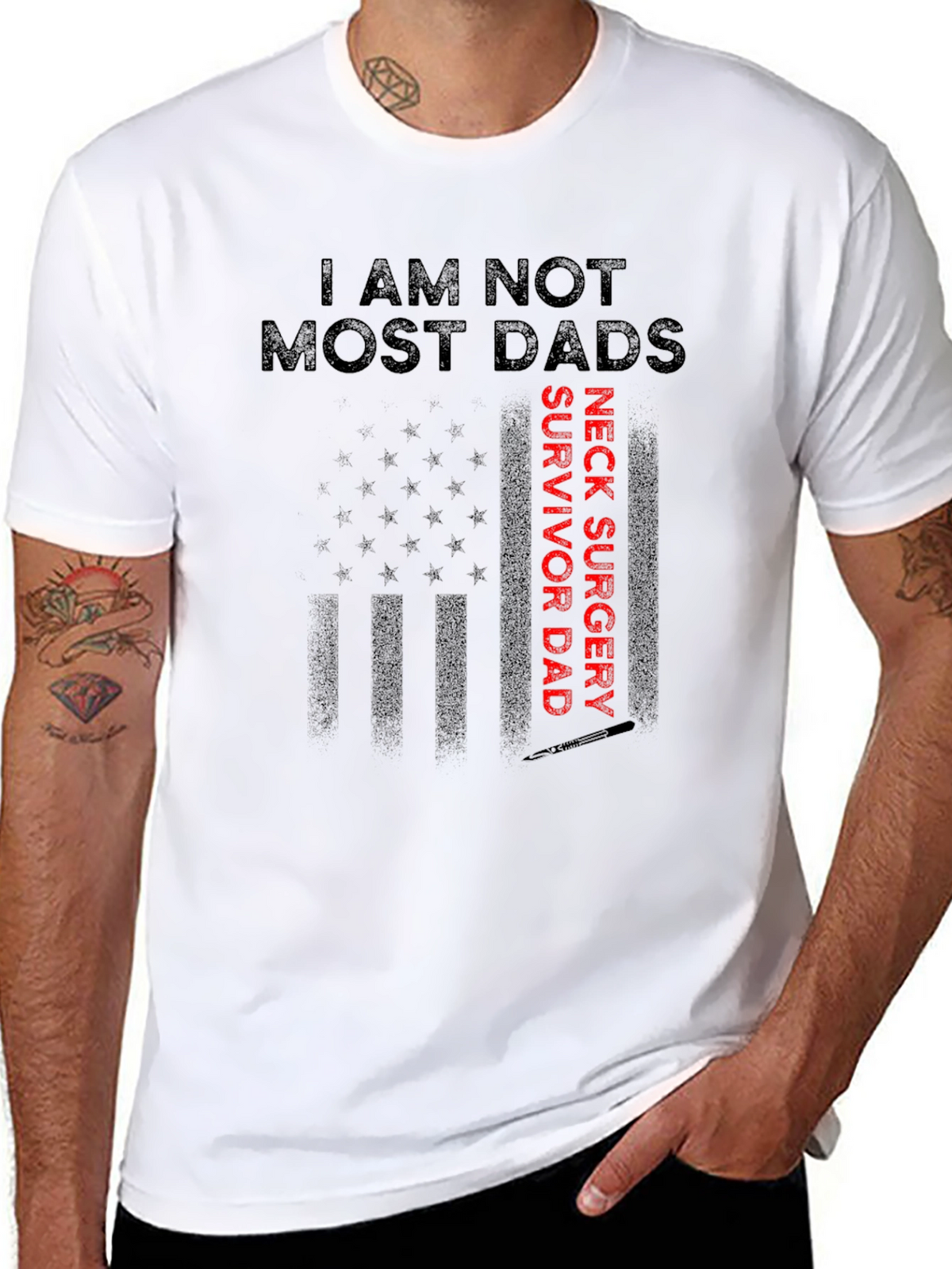 Neck Surgery Survivor Dad T-Shirt