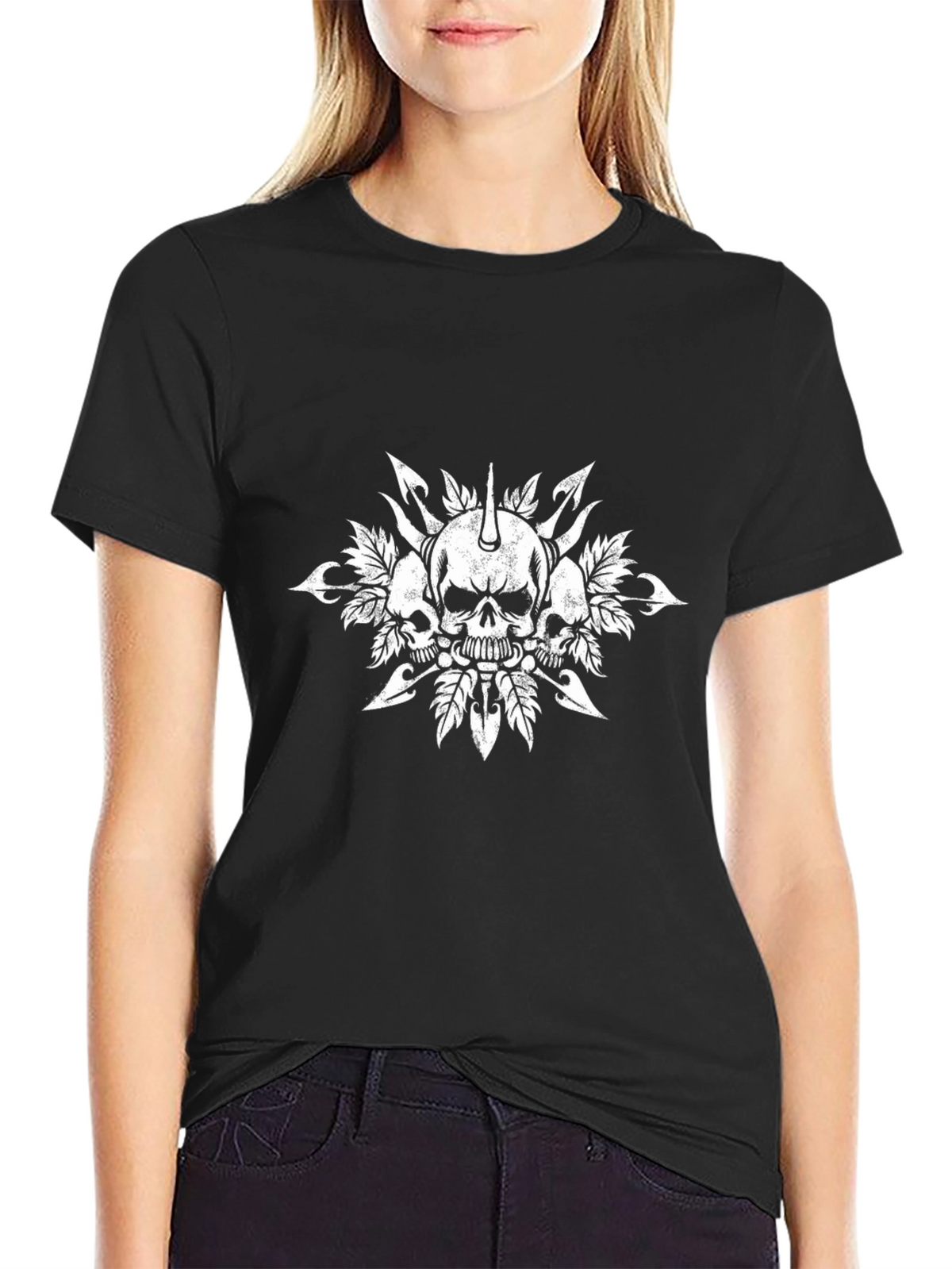 Skull Graphic Black T-Shirt
