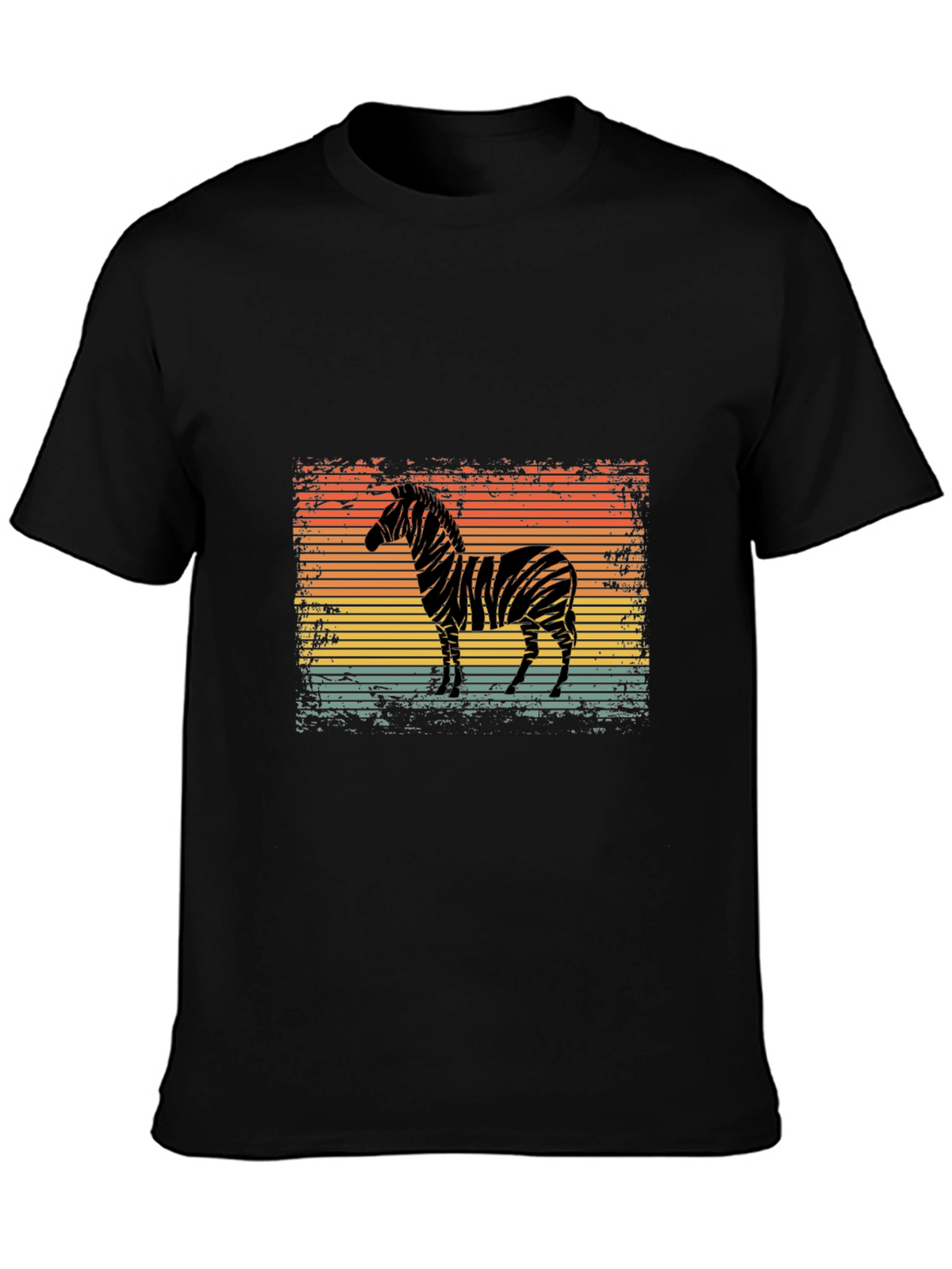 Retro Zebra Graphic T-Shirt - Cool Animal Design