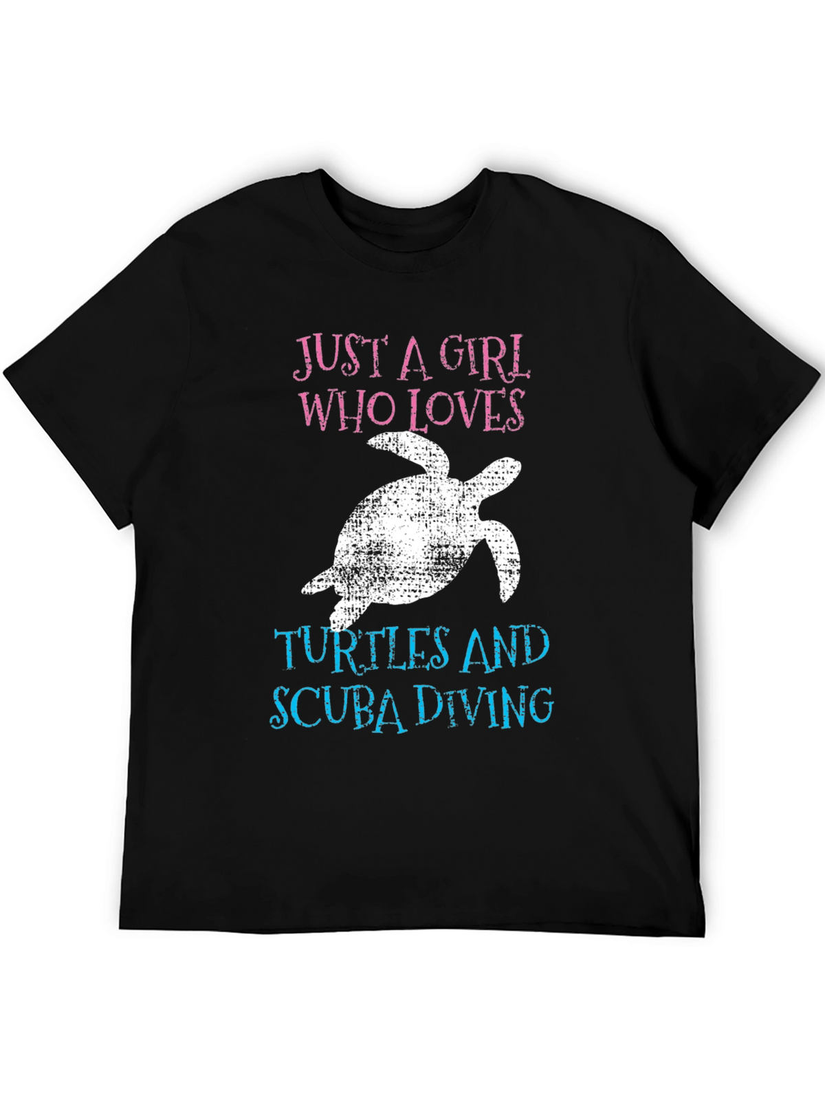Girl Who Loves Turtles & Scuba Diving T-Shirt