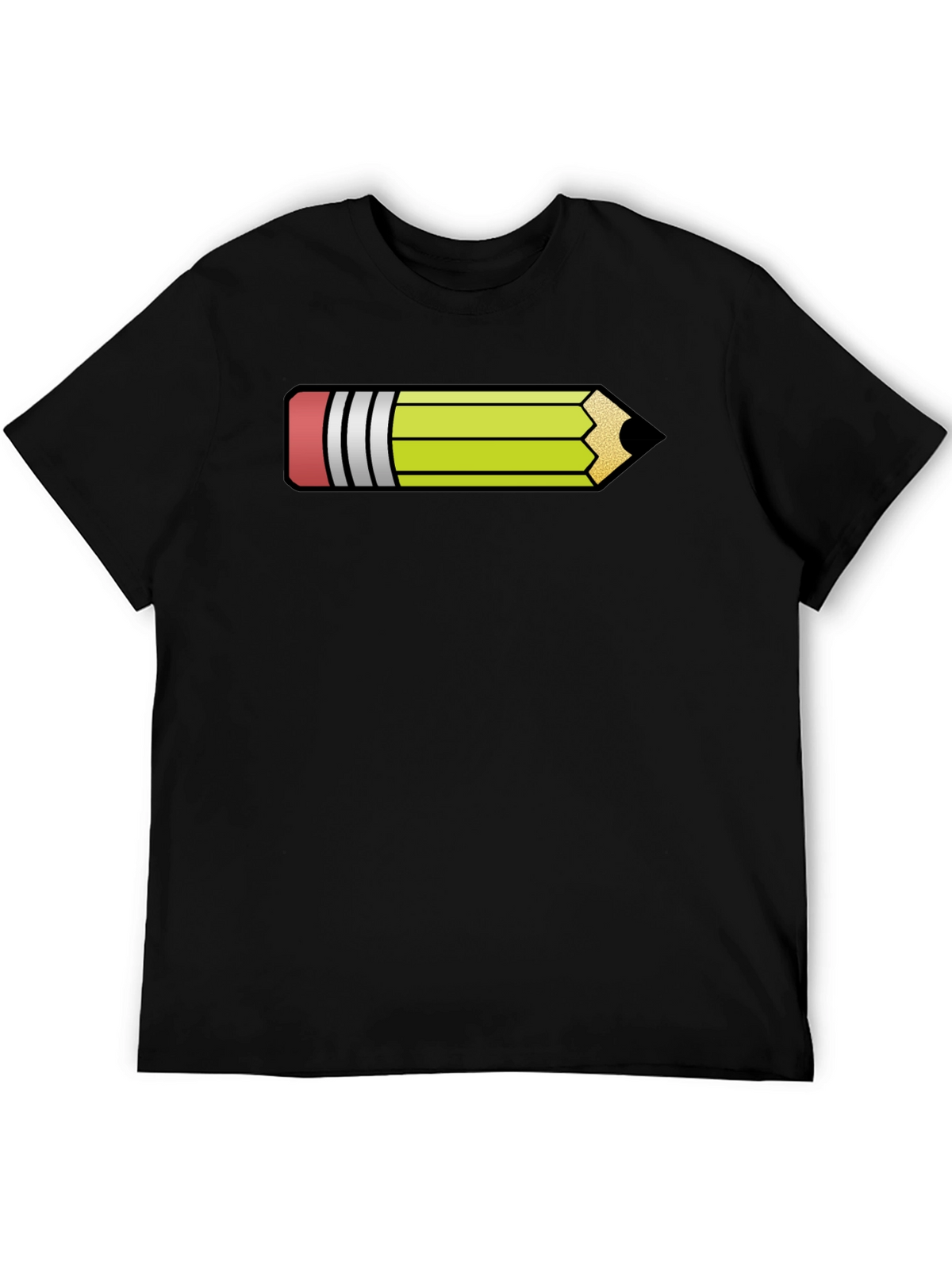 Pencil Graphic Black T-Shirt - Fun Artist Apparel
