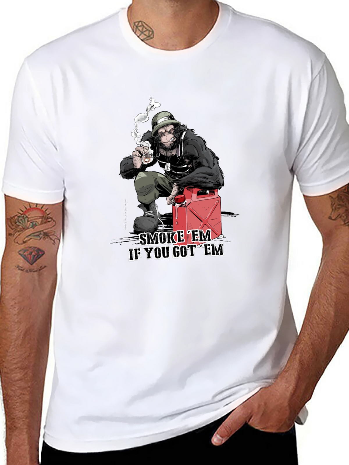 Smoke Em Gorilla Graphic Tee