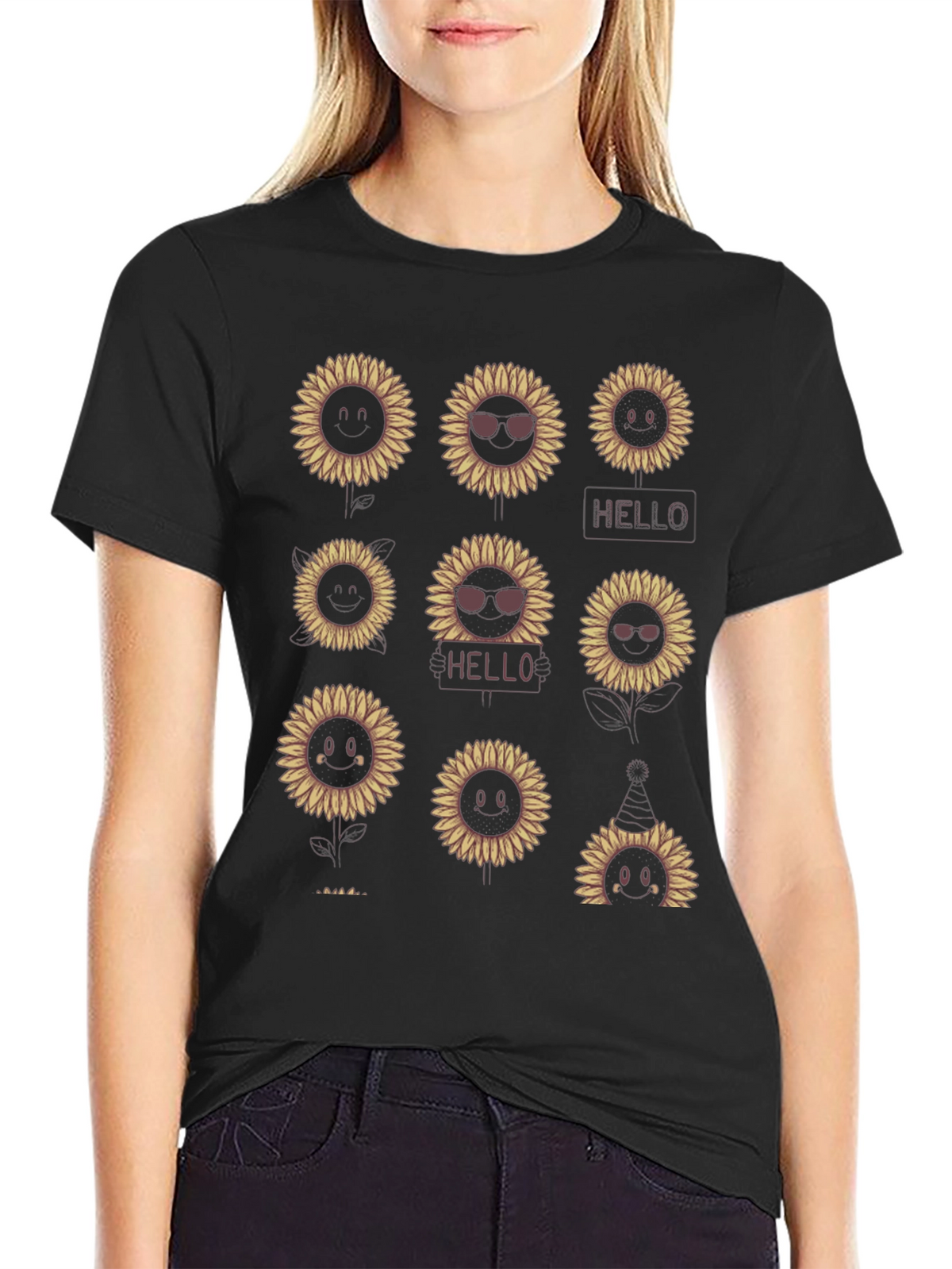 Sunflower Graphic Tee - Unisex Cotton T-Shirt