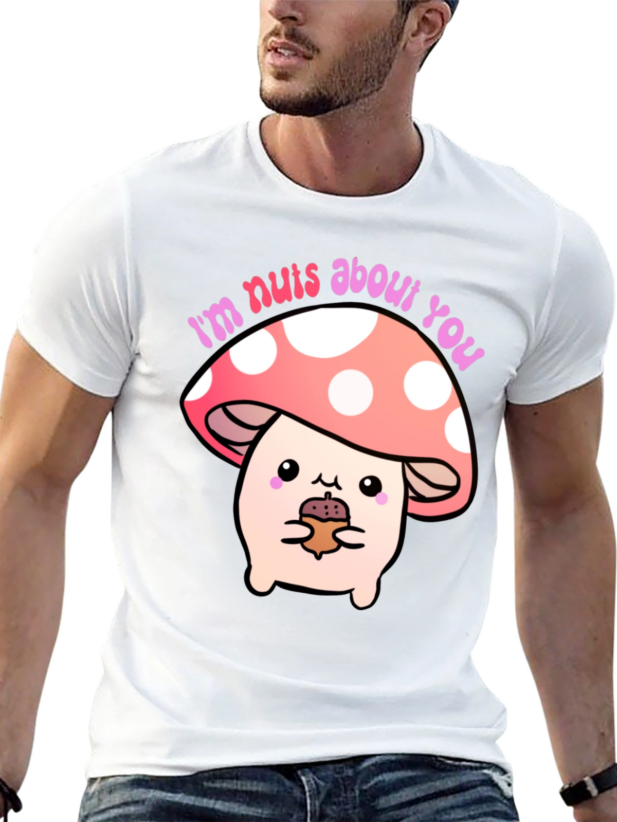 Im Nuts About You Mushroom Graphic Tee