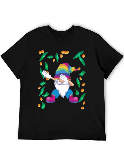 Dabbing Gnome T-Shirt - Lucky Rainbow Design