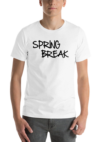 Spring Break Graphic Black T-Shirt