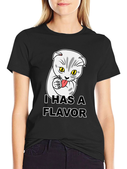 I Has A Flavor Funny Cat T-Shirt