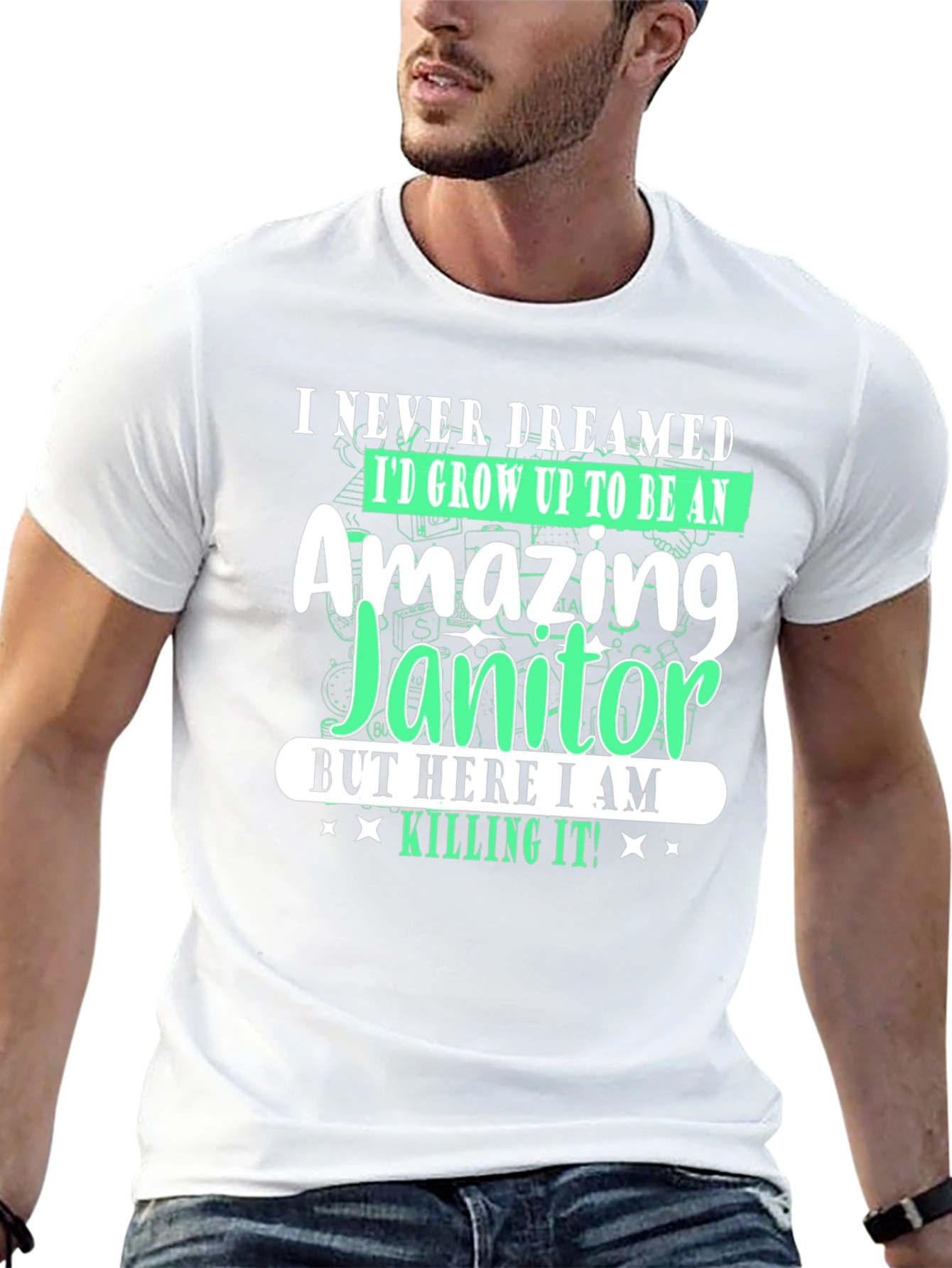 Amazing Janitor T-Shirt - Funny Novelty Tee