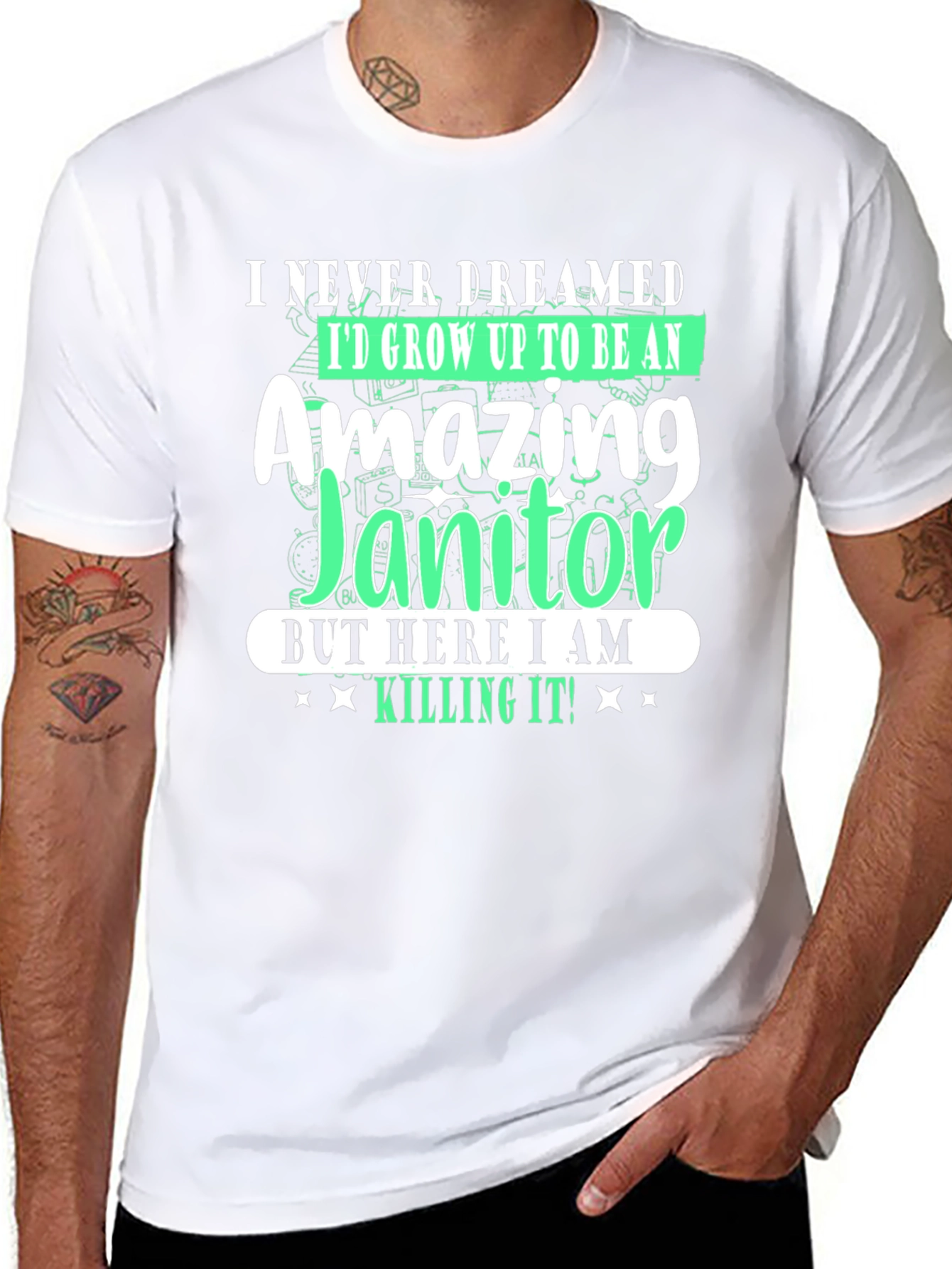 Amazing Janitor T-Shirt - Funny Novelty Tee
