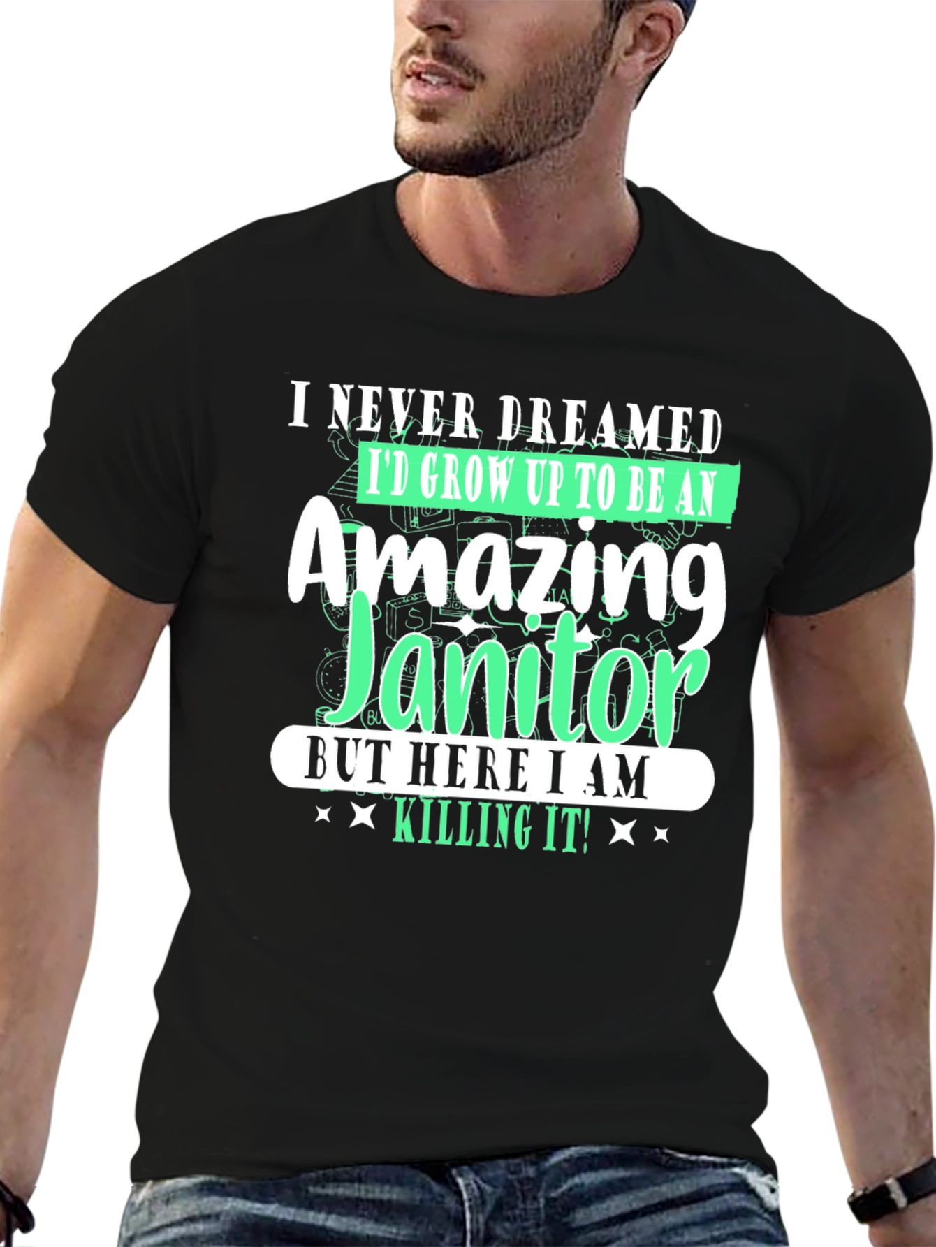 Amazing Janitor T-Shirt - Funny Novelty Tee