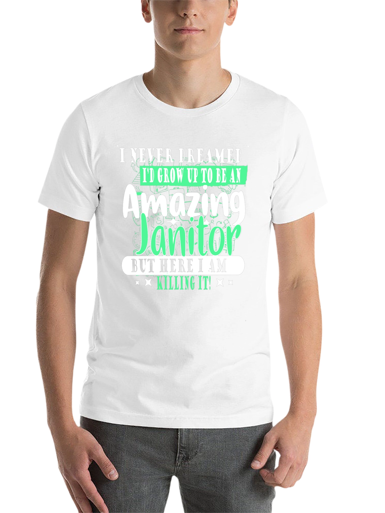 Amazing Janitor T-Shirt - Funny Novelty Tee