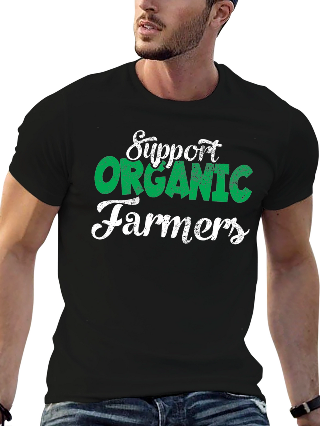 Support Organic Farmers Graphic Tee