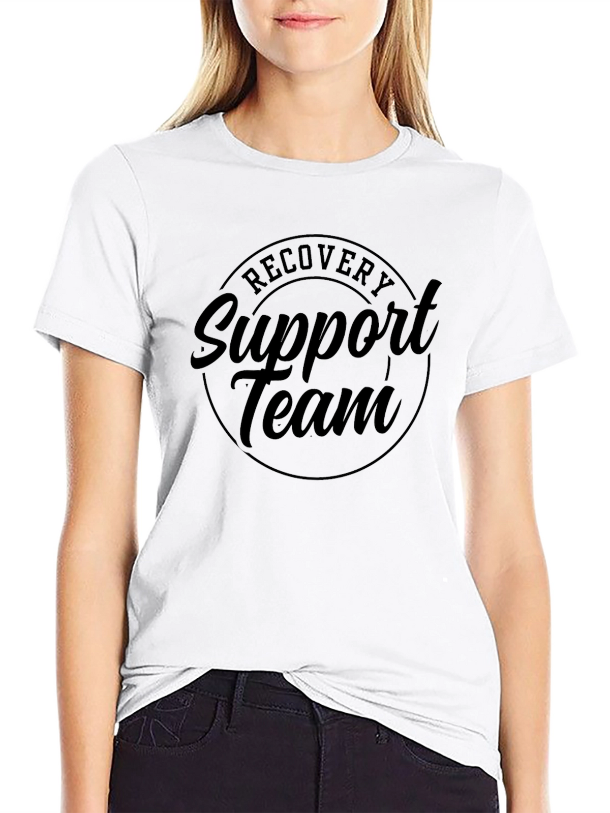 Recovery Support Team Black T-Shirt