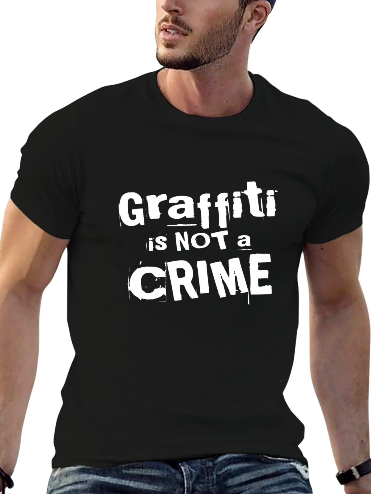 Graffiti is Not a Crime Black T-Shirt