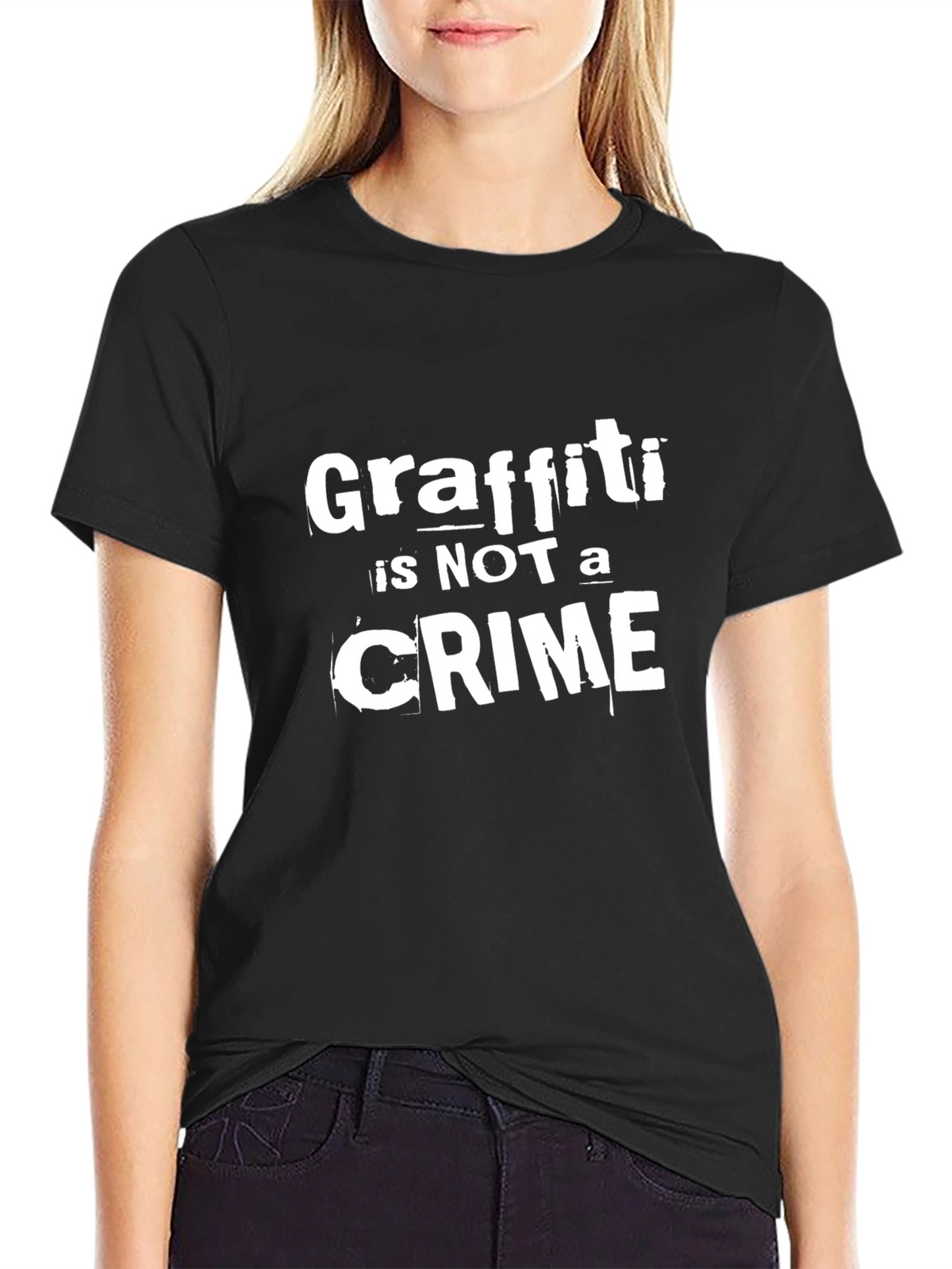 Graffiti is Not a Crime Black T-Shirt