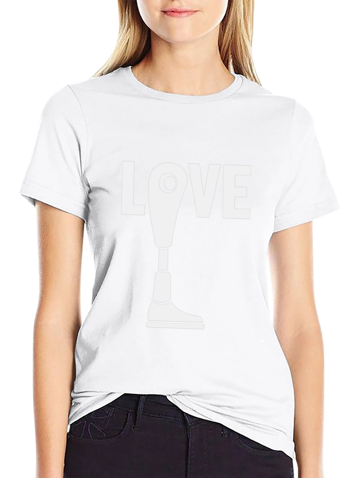 Love Prosthetic Leg T-Shirt - Black