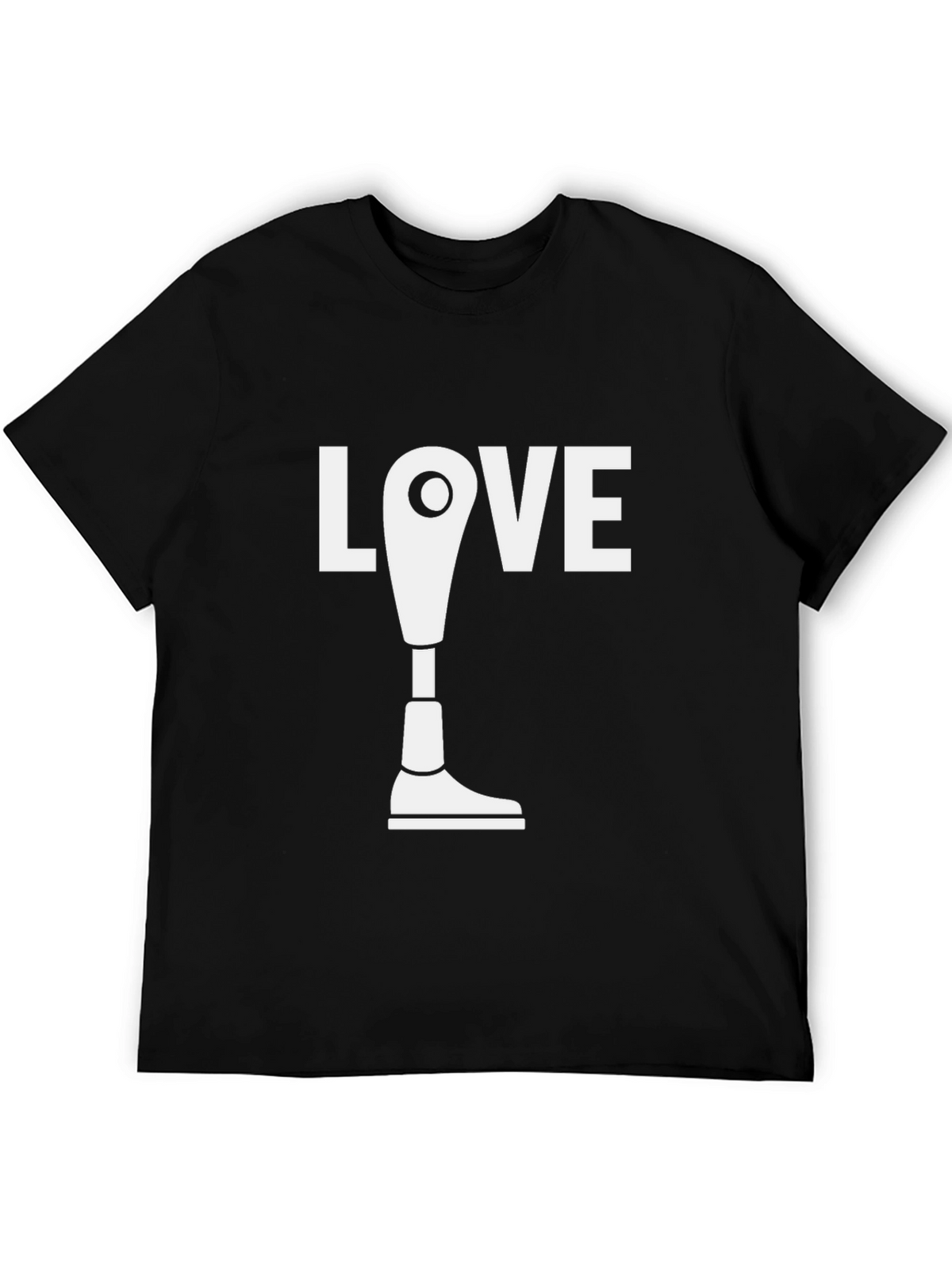 Love Prosthetic Leg T-Shirt - Black